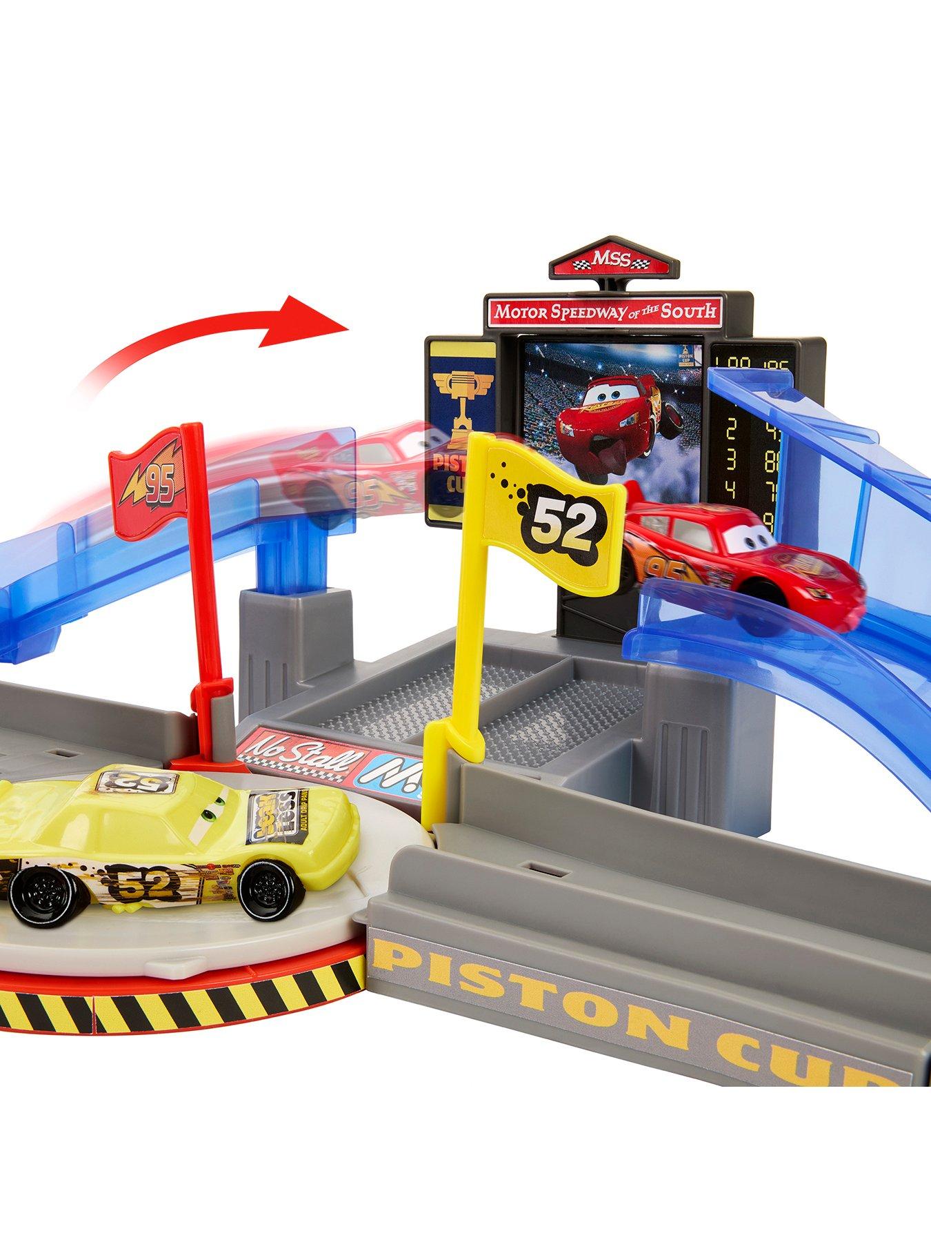 Image 2 of 7 of Disney Pixar Cars Piston Cup Stunting Speedway Playset with Lightning McQueen Toy Car