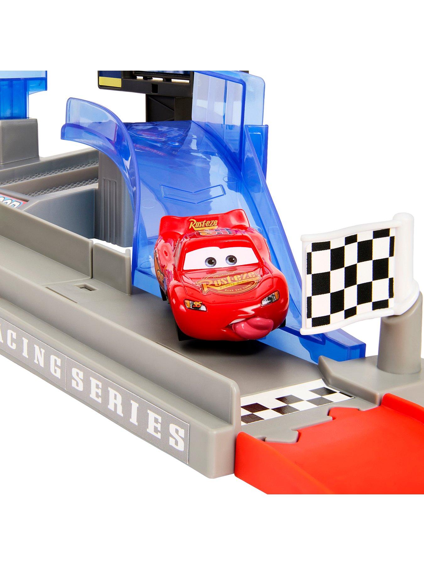 Image 3 of 7 of Disney Pixar Cars Piston Cup Stunting Speedway Playset with Lightning McQueen Toy Car