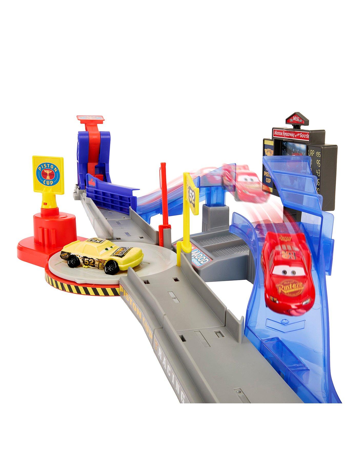 Image 4 of 7 of Disney Pixar Cars Piston Cup Stunting Speedway Playset with Lightning McQueen Toy Car