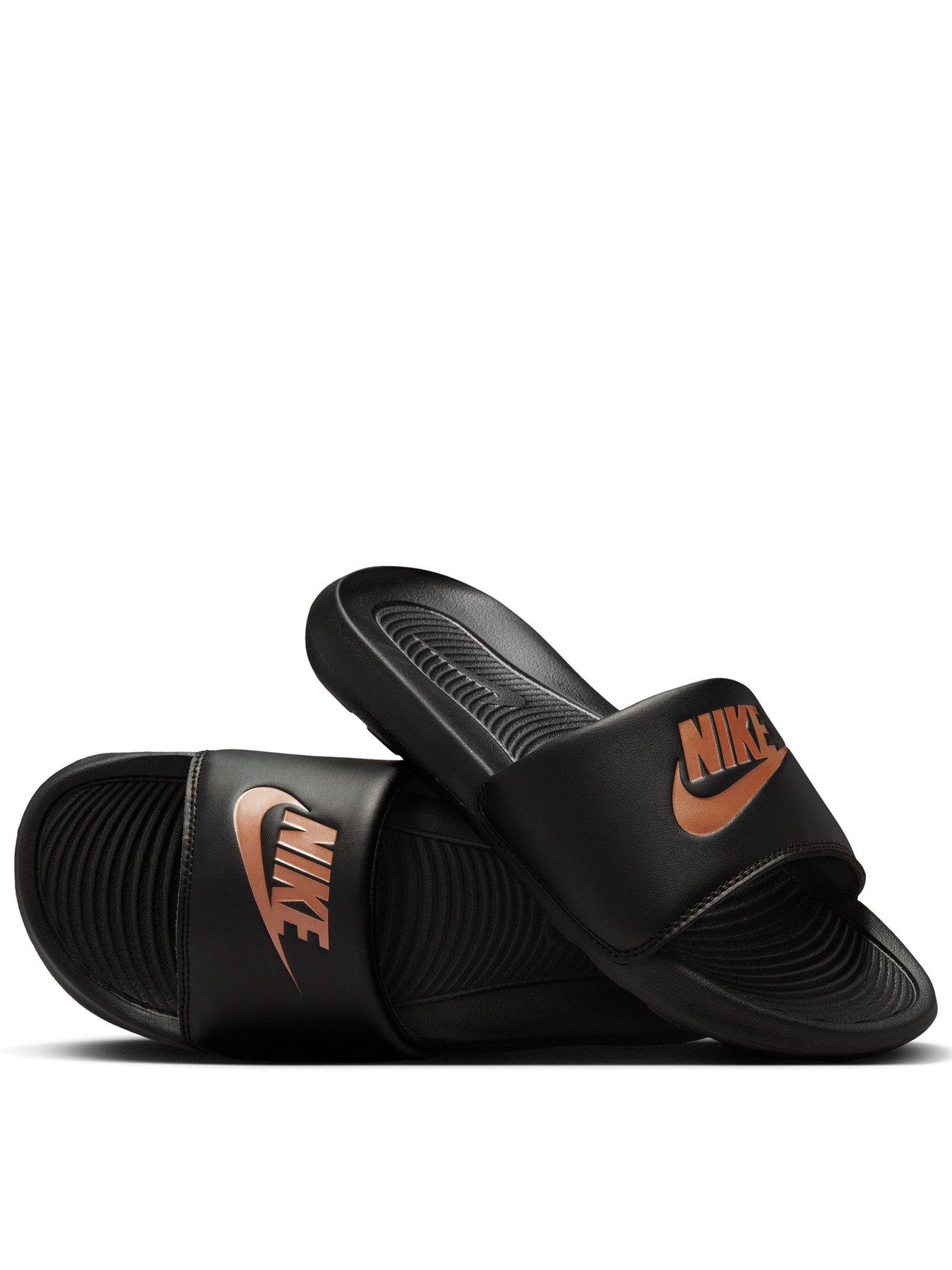 Nike Women's Victori One Slides - Black/Orange