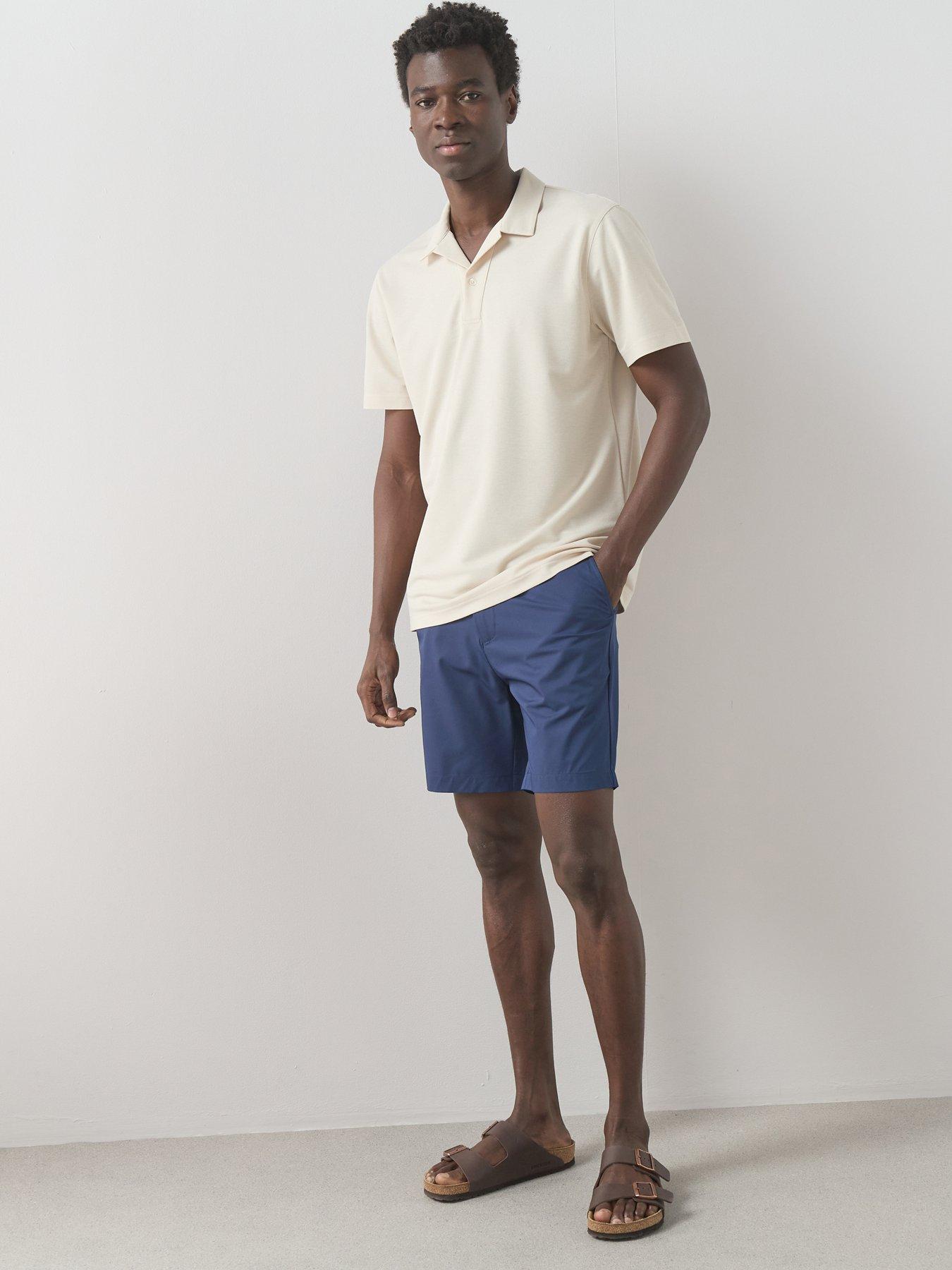 Image 1 of 6 of The Very Collection Quick Dry Side Stripe Swim Shorts - Navy