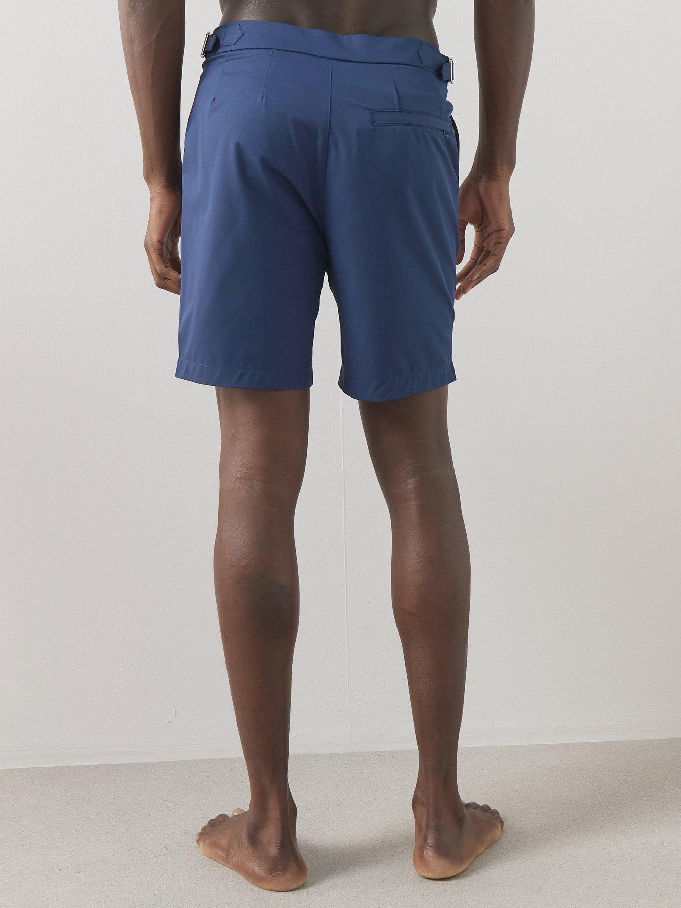 Image 2 of 6 of The Very Collection Quick Dry Side Stripe Swim Shorts - Navy
