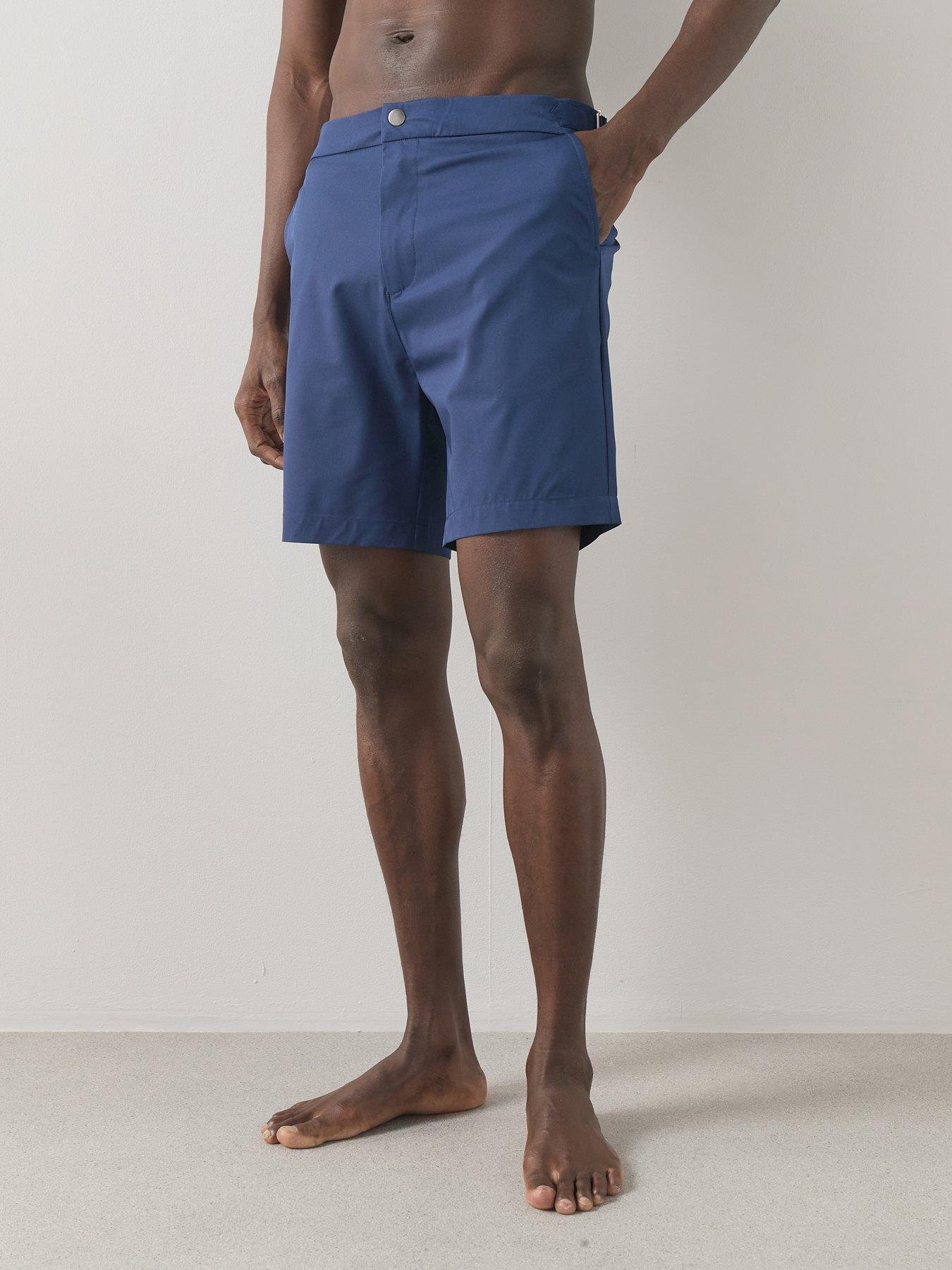Image 4 of 6 of The Very Collection Quick Dry Side Stripe Swim Shorts - Navy