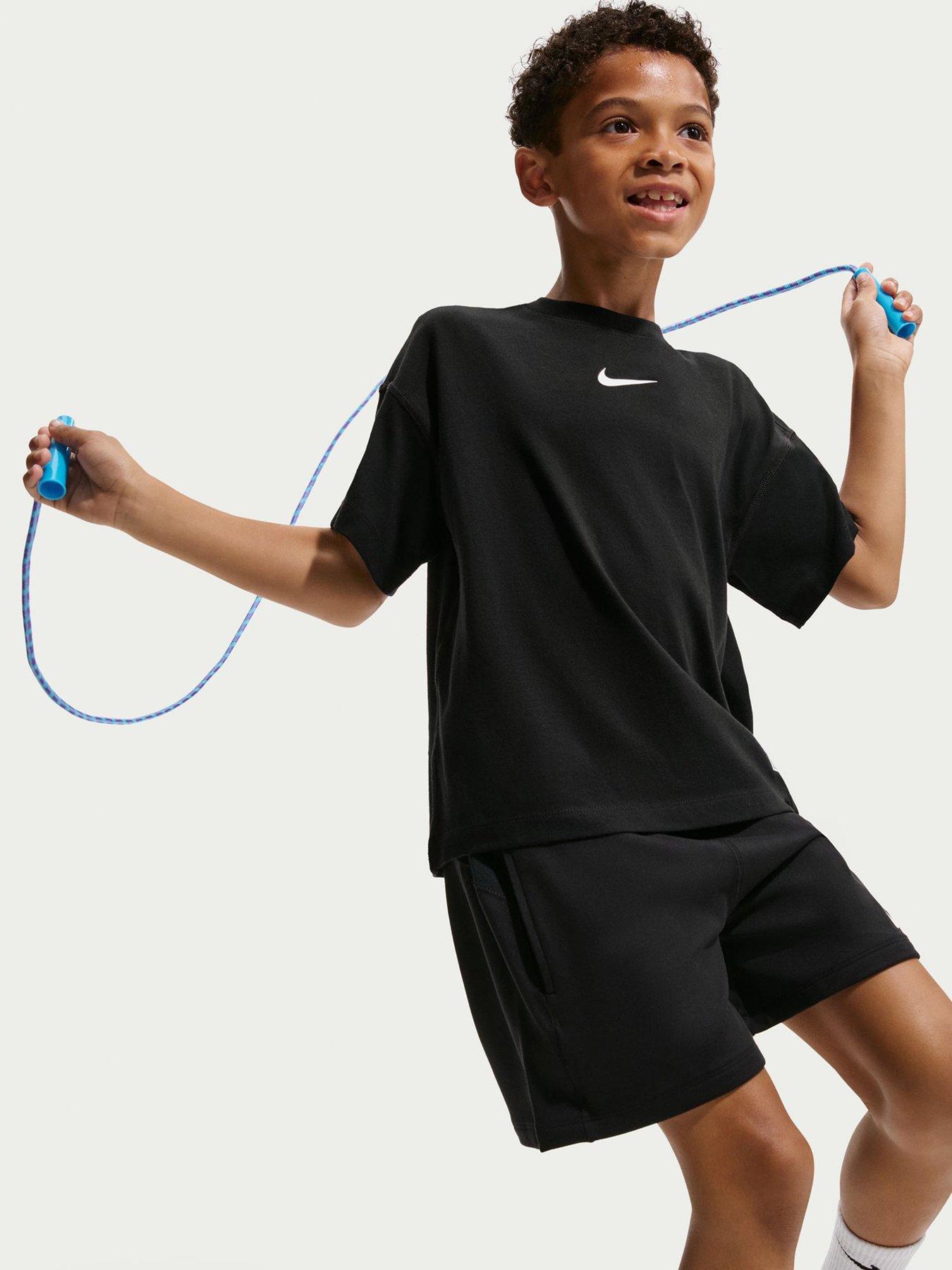 Image 3 of 5 of Nike Junior Boys Training Dri-FIT Short Sleeve Top - Black