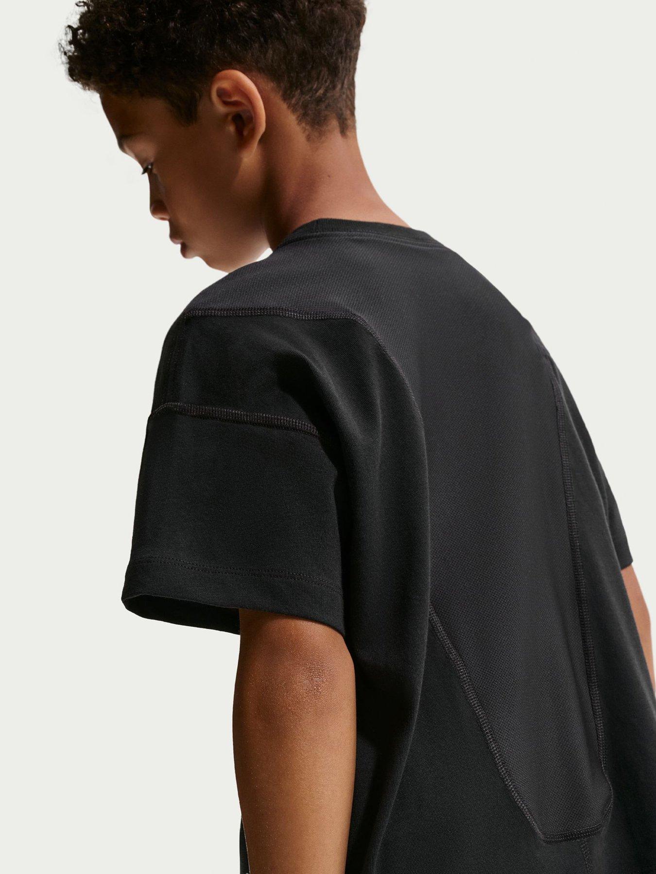 Image 4 of 5 of Nike Junior Boys Training Dri-FIT Short Sleeve Top - Black
