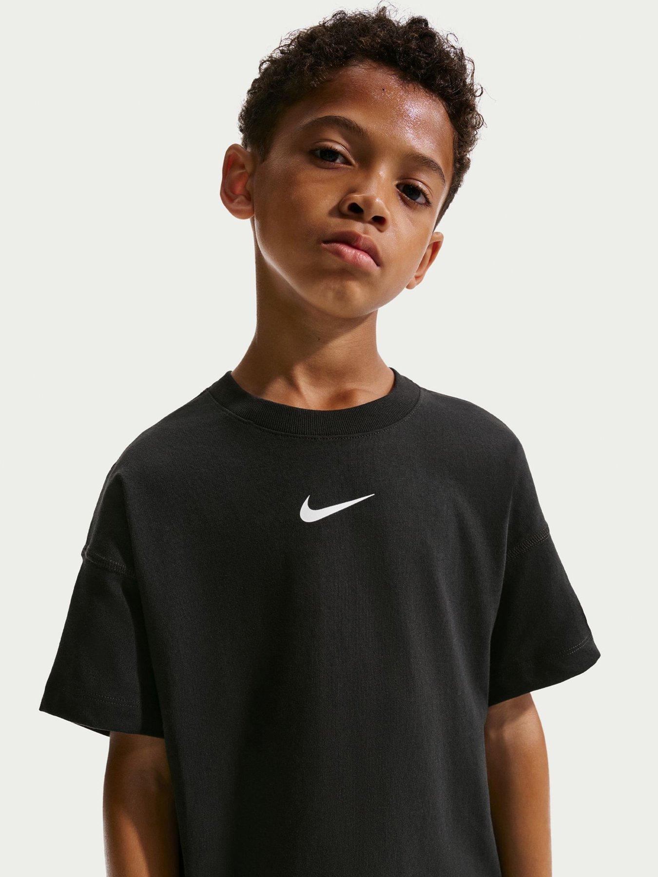 Image 5 of 5 of Nike Junior Boys Training Dri-FIT Short Sleeve Top - Black