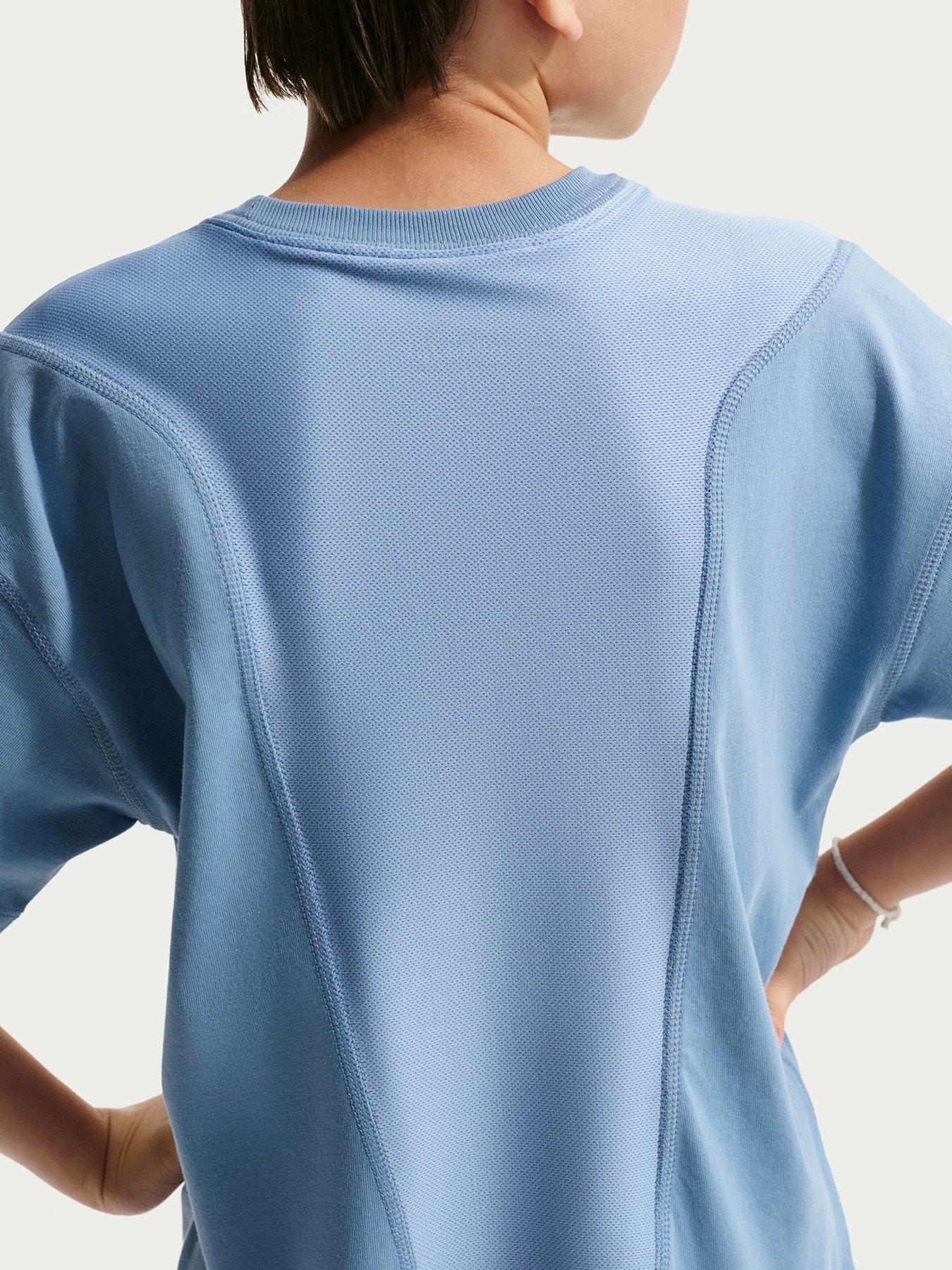 Image 4 of 5 of Nike Junior Boys Training Dri-FIT Short Sleeve Top - Blue