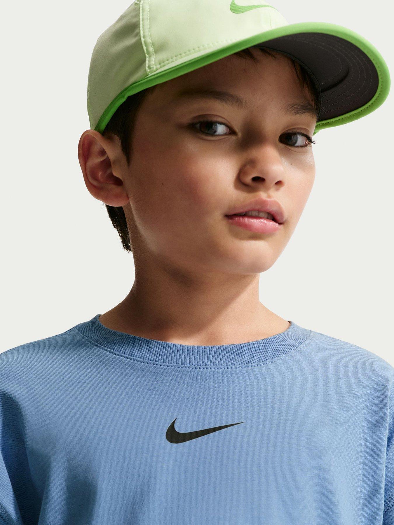Image 5 of 5 of Nike Junior Boys Training Dri-FIT Short Sleeve Top - Blue