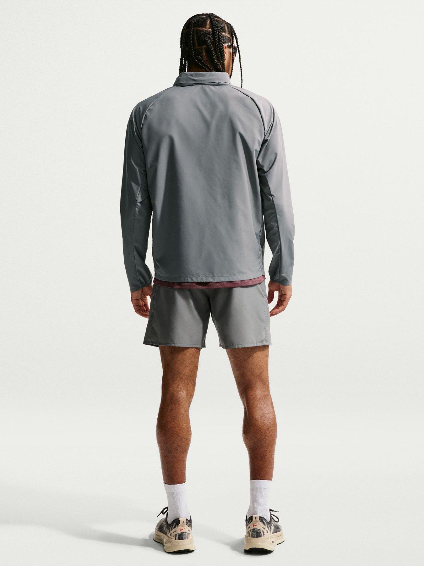 Image 2 of 6 of Nike Mens Running Miler UV Repel Jacket - Grey
