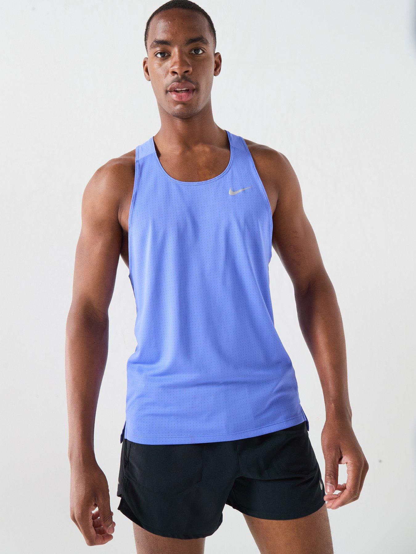 Nike Mens Running Fast Dri-FIT Singlet - Blue