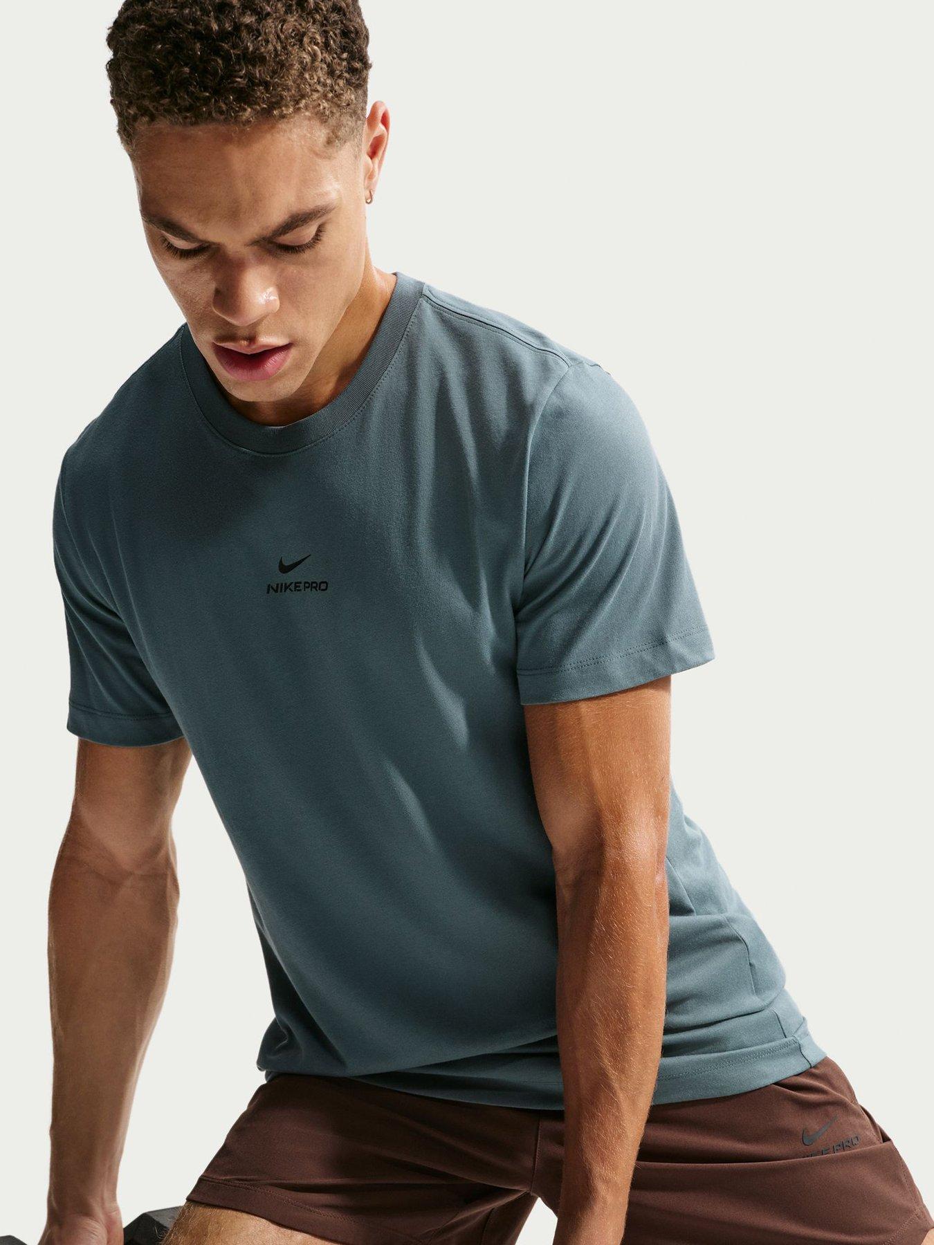 Image 4 of 5 of Nike Mens Training Pro T-Shirt - Green