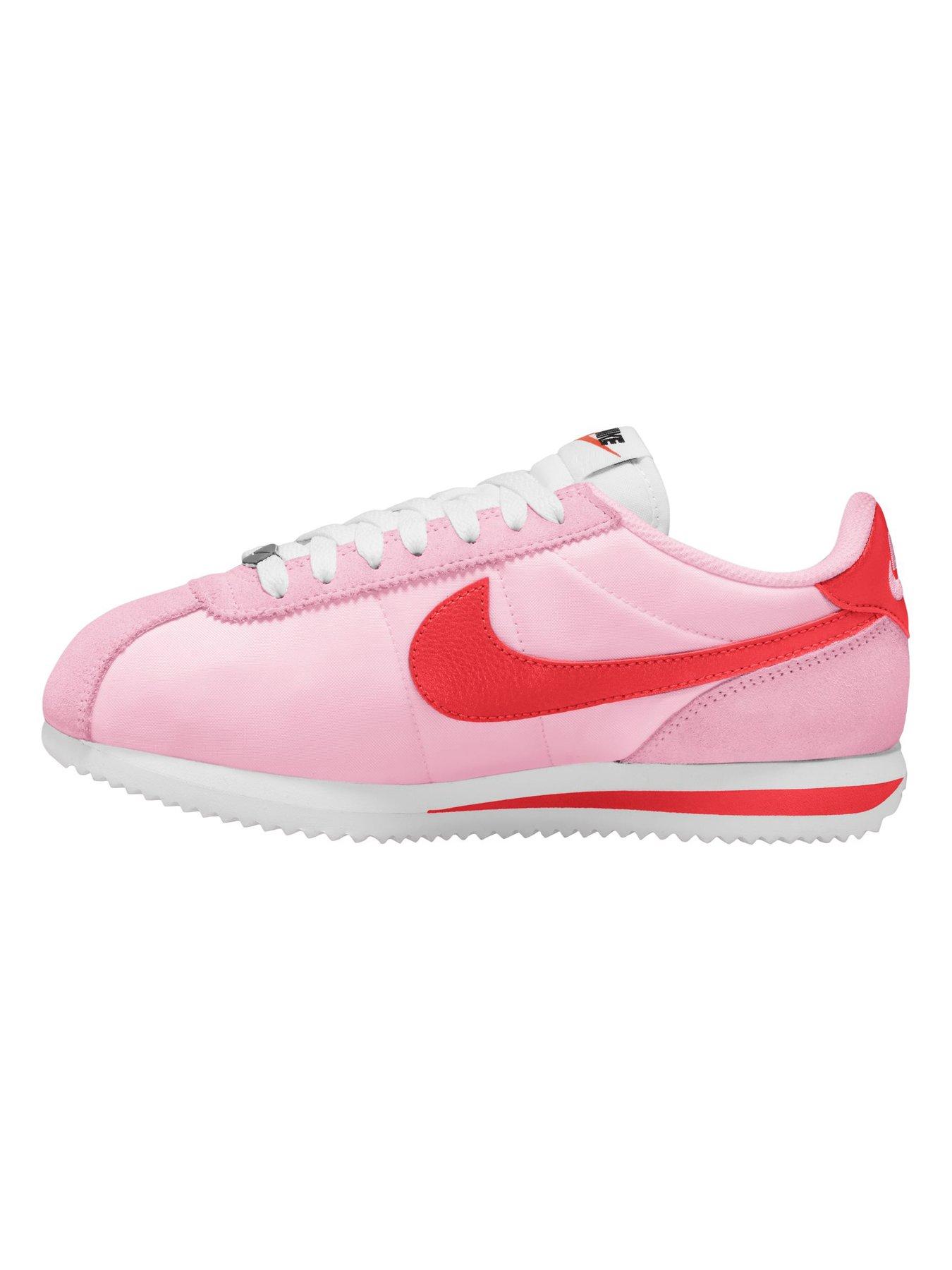 Image 4 of 4 of Nike Womens Nike Cortez Textile Trainers - Pink/Red