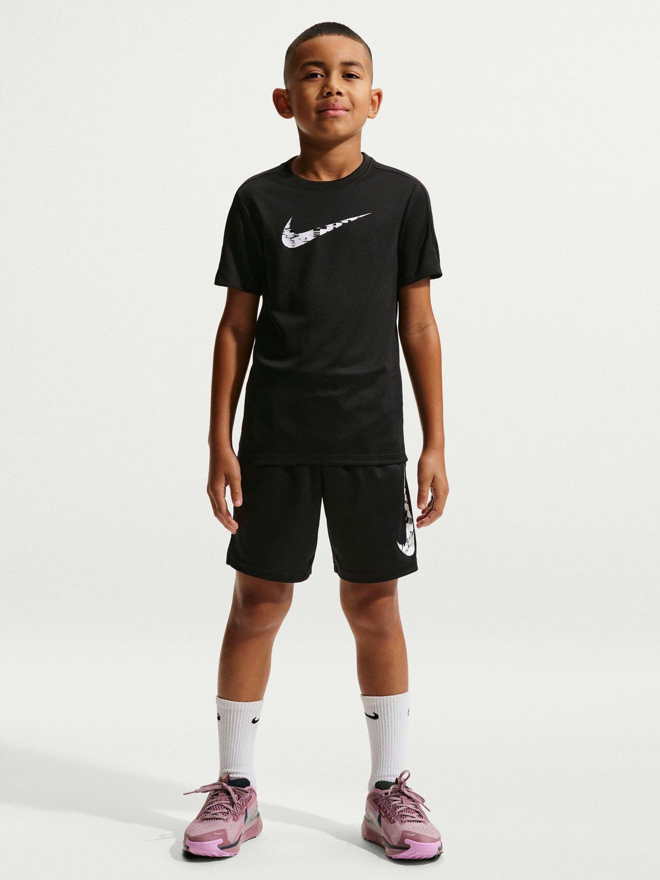 Image 1 of 5 of Nike Junior Boys Training Dri-FIT Short Sleeve Top - Black