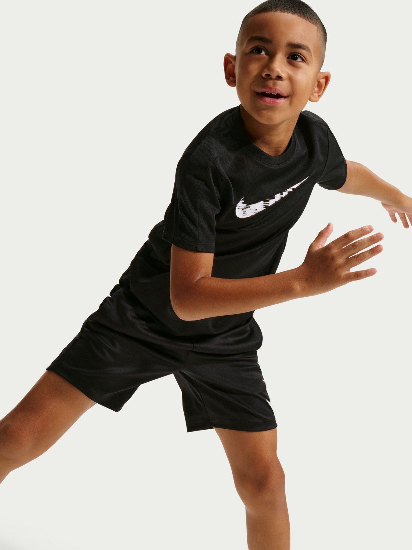 Image 3 of 5 of Nike Junior Boys Training Dri-FIT Short Sleeve Top - Black