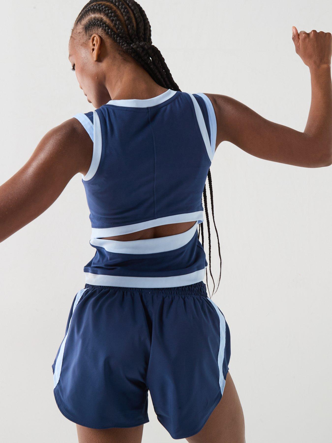 Image 2 of 5 of Nike Womens Training One Dri-FIT Tank - Navy