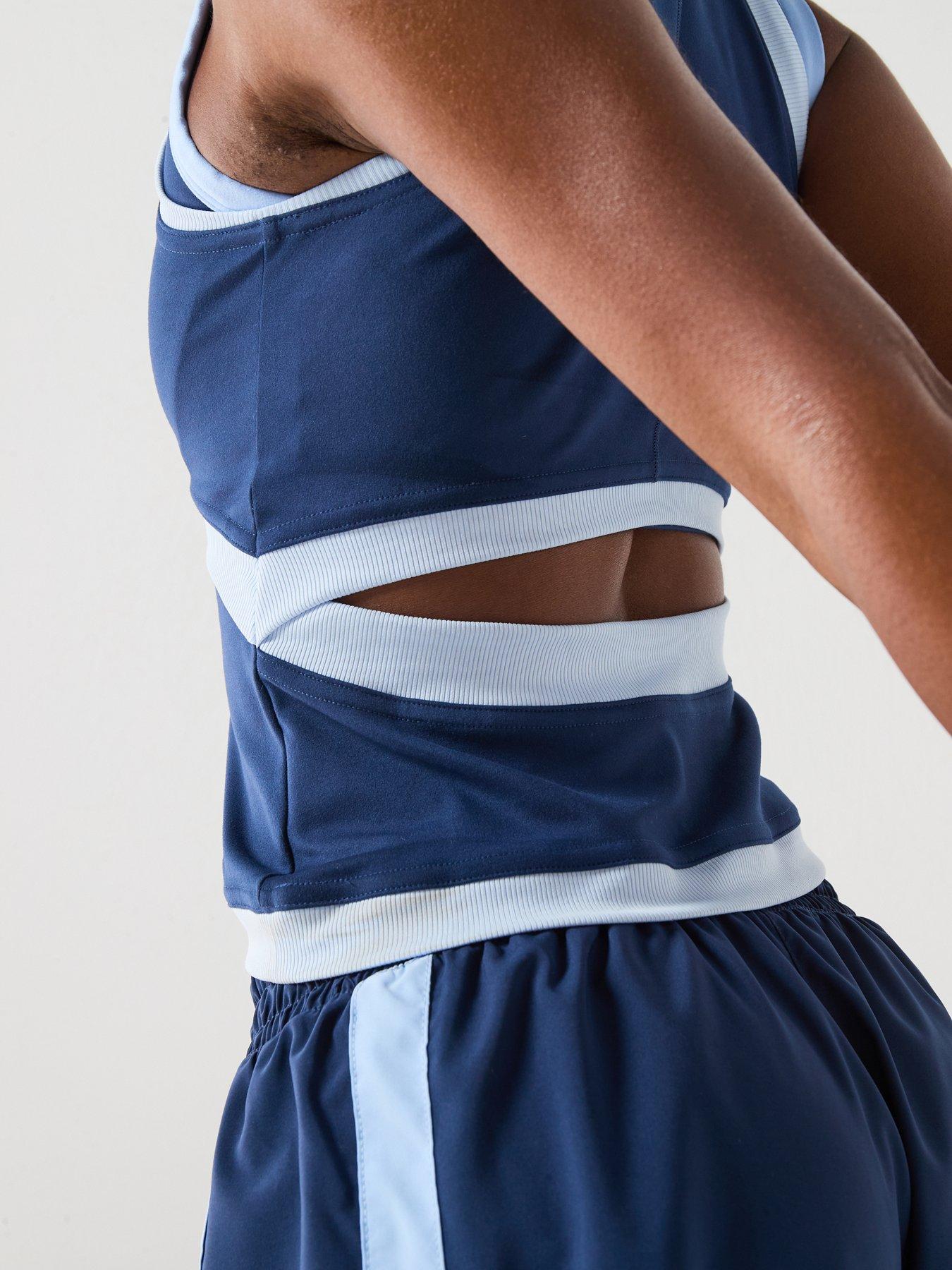 Image 4 of 5 of Nike Womens Training One Dri-FIT Tank - Navy