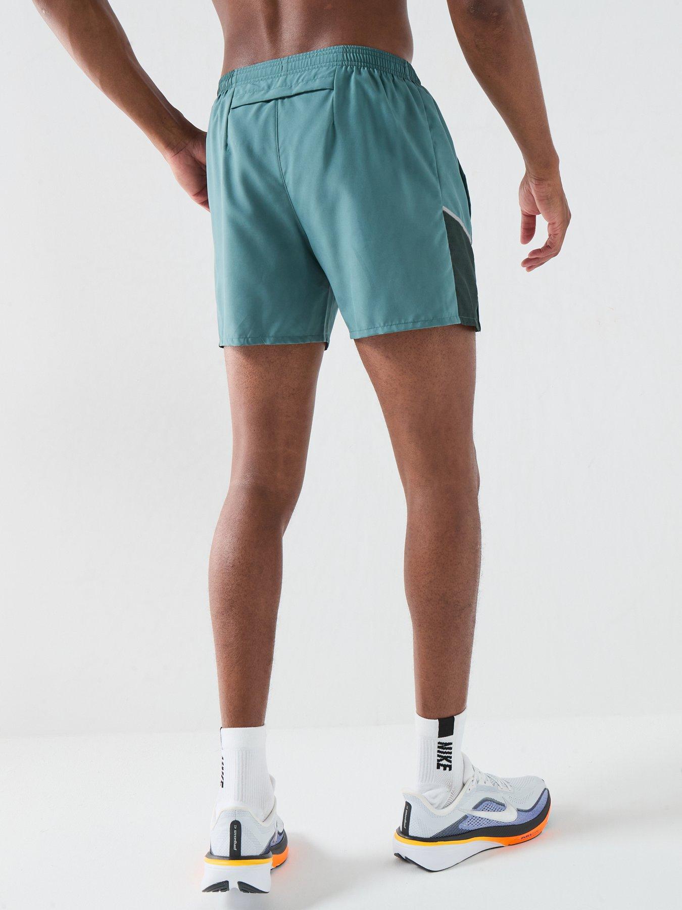 Image 2 of 6 of Nike Mens Running Miler Dri-FIT 5 Inch Brief Lined Shorts - Green