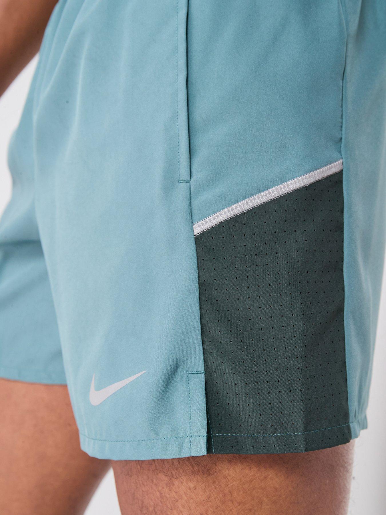 Image 5 of 6 of Nike Mens Running Miler Dri-FIT 5 Inch Brief Lined Shorts - Green