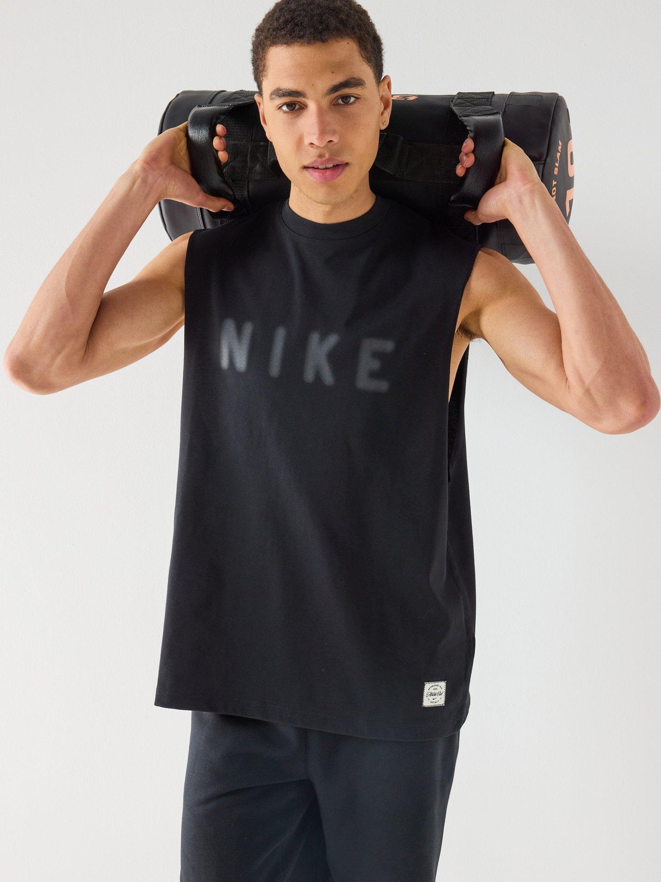 Image 1 of 7 of Nike Mens Training Dri-FIT Tank Top - Black
