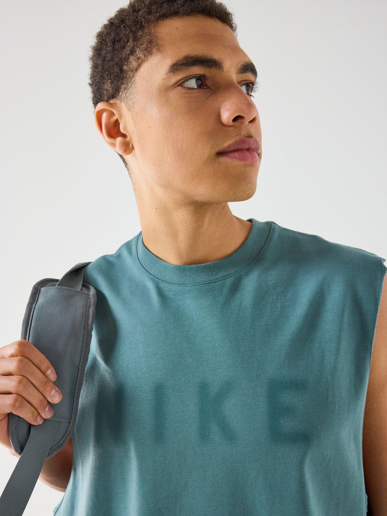 Image 4 of 5 of Nike Mens Training Dri-FIT Tank Top - Green