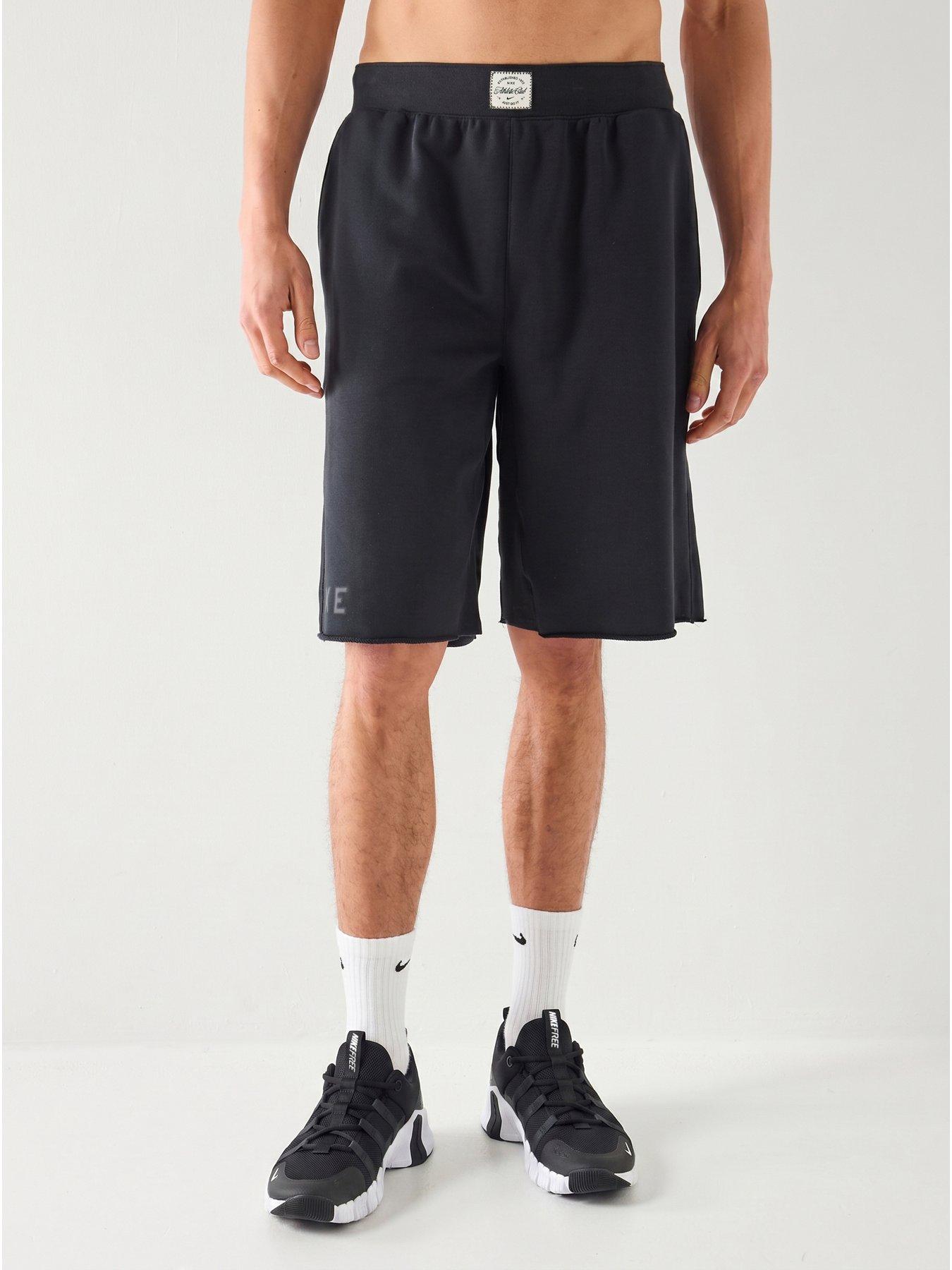 nike-mens-training-dri-fit-fleece-shorts-blackfront