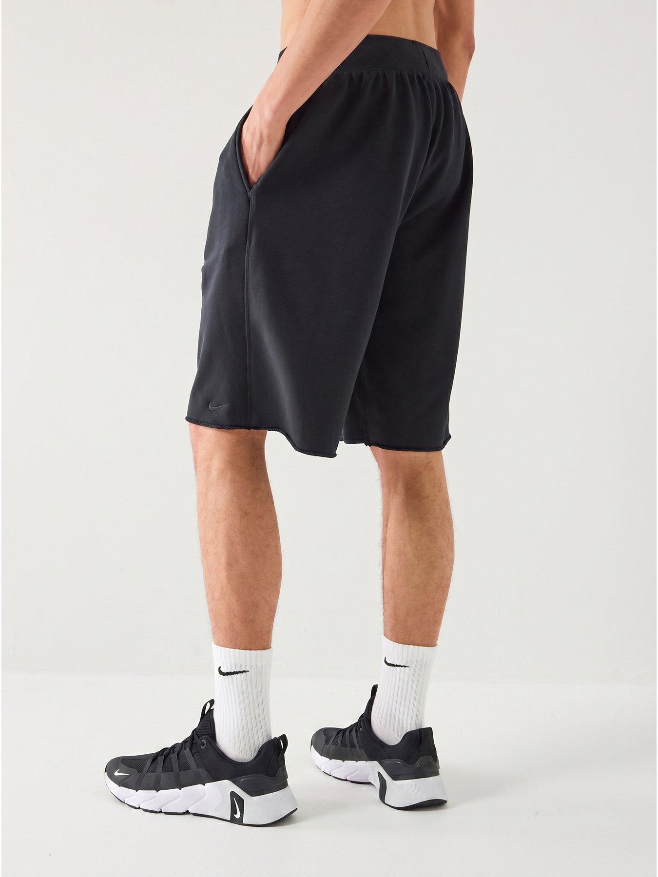 nike-mens-training-dri-fit-fleece-shorts-blackstillFront