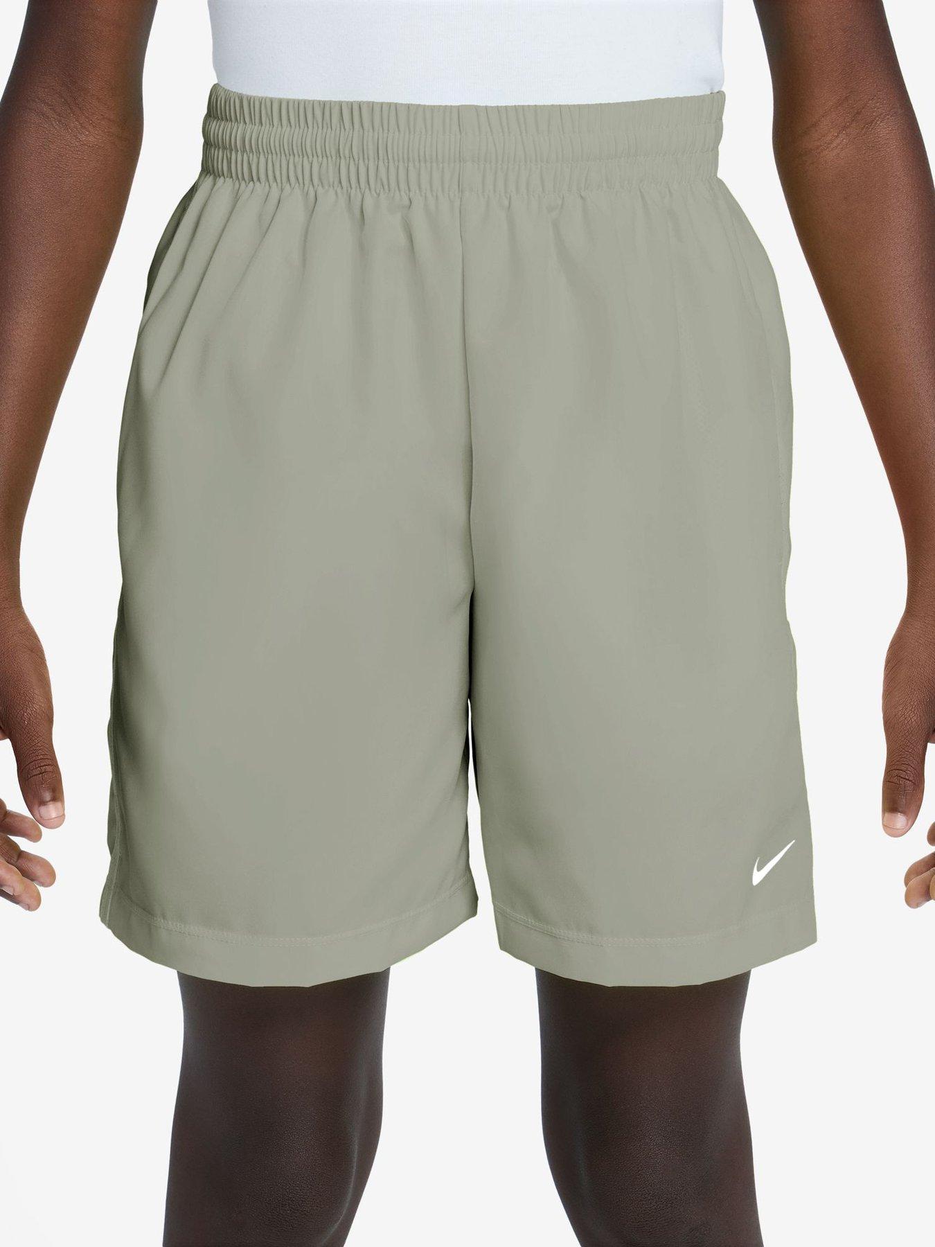 nike-junior-boys-training-dri-fit-woven-shorts-greenfront