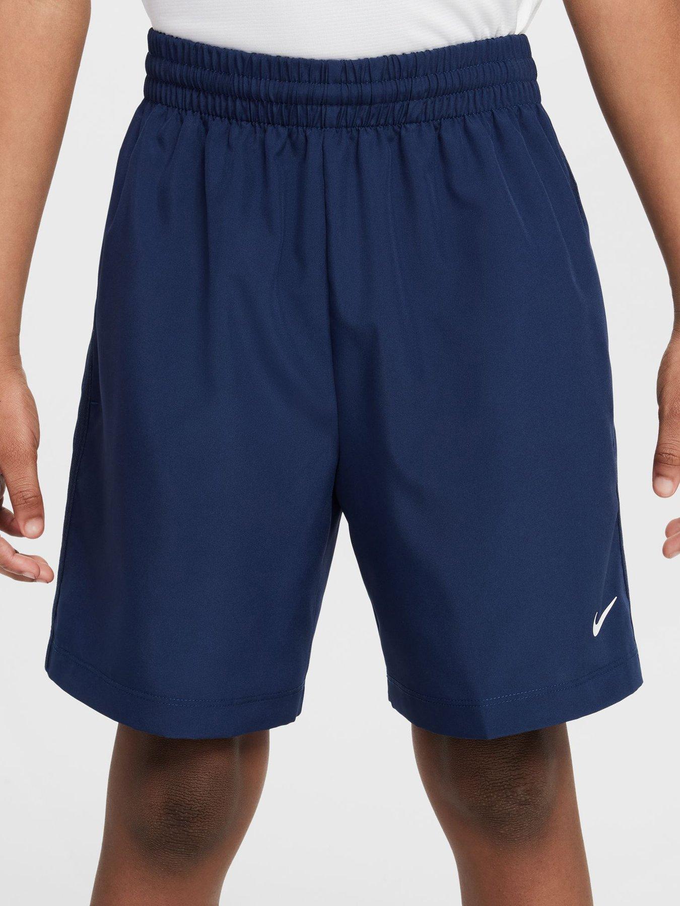 nike-junior-boys-training-dri-fit-woven-shorts-navyoutfit