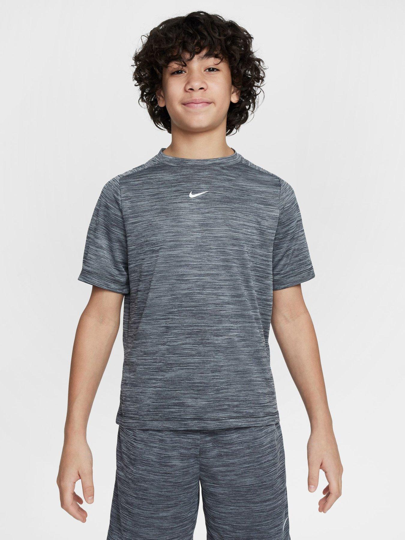 Nike Junior Boys Dri-FIT Short Sleeve Top - Black