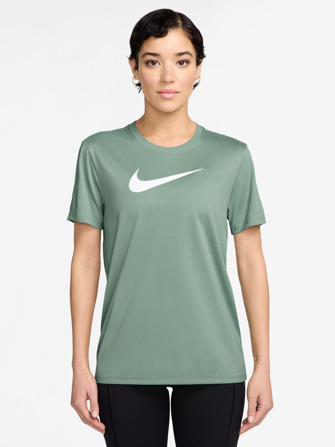 Nike Womens Training Dri-FIT Graphic T-Shirt - Green