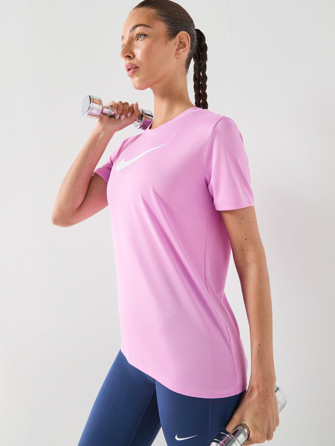 Image 5 of 6 of Nike Womens Training Dri-FIT Graphic T-Shirt - Pink