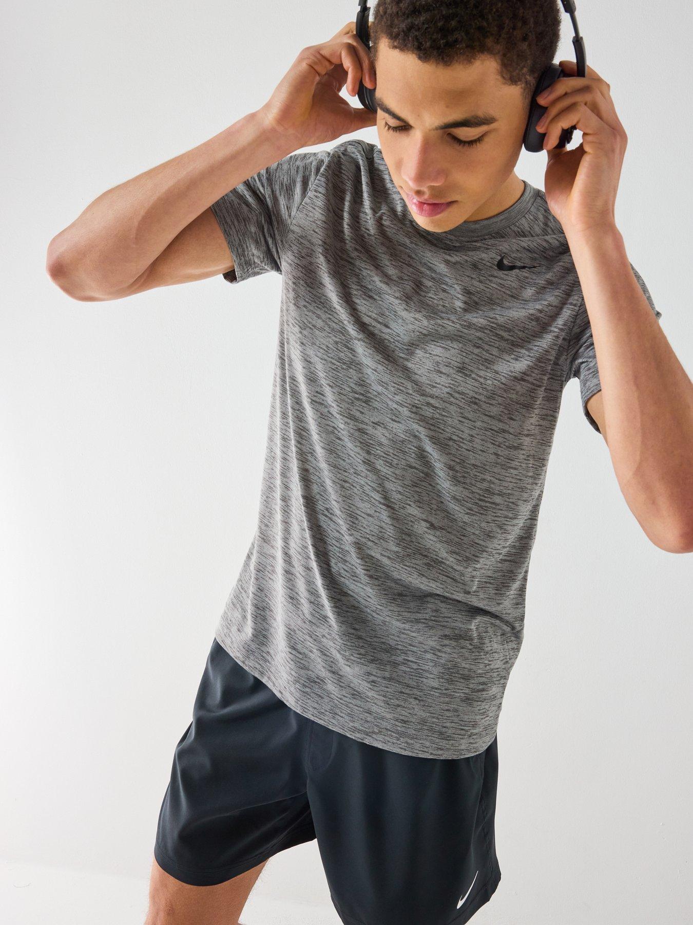 Nike Mens Training Dri-FIT Fitness T-Shirt - Grey