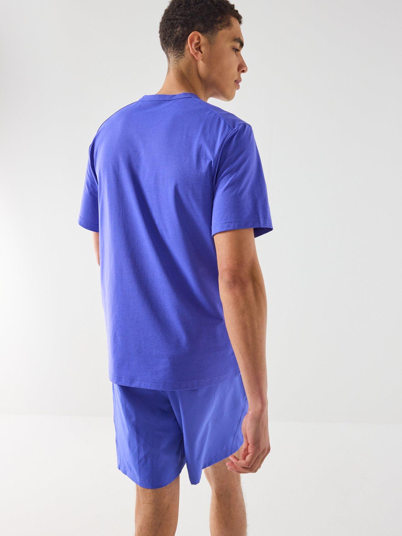 Image 2 of 5 of Nike Mens Training Dri-FIT UV Short Sleeve Versatile Top - Blue