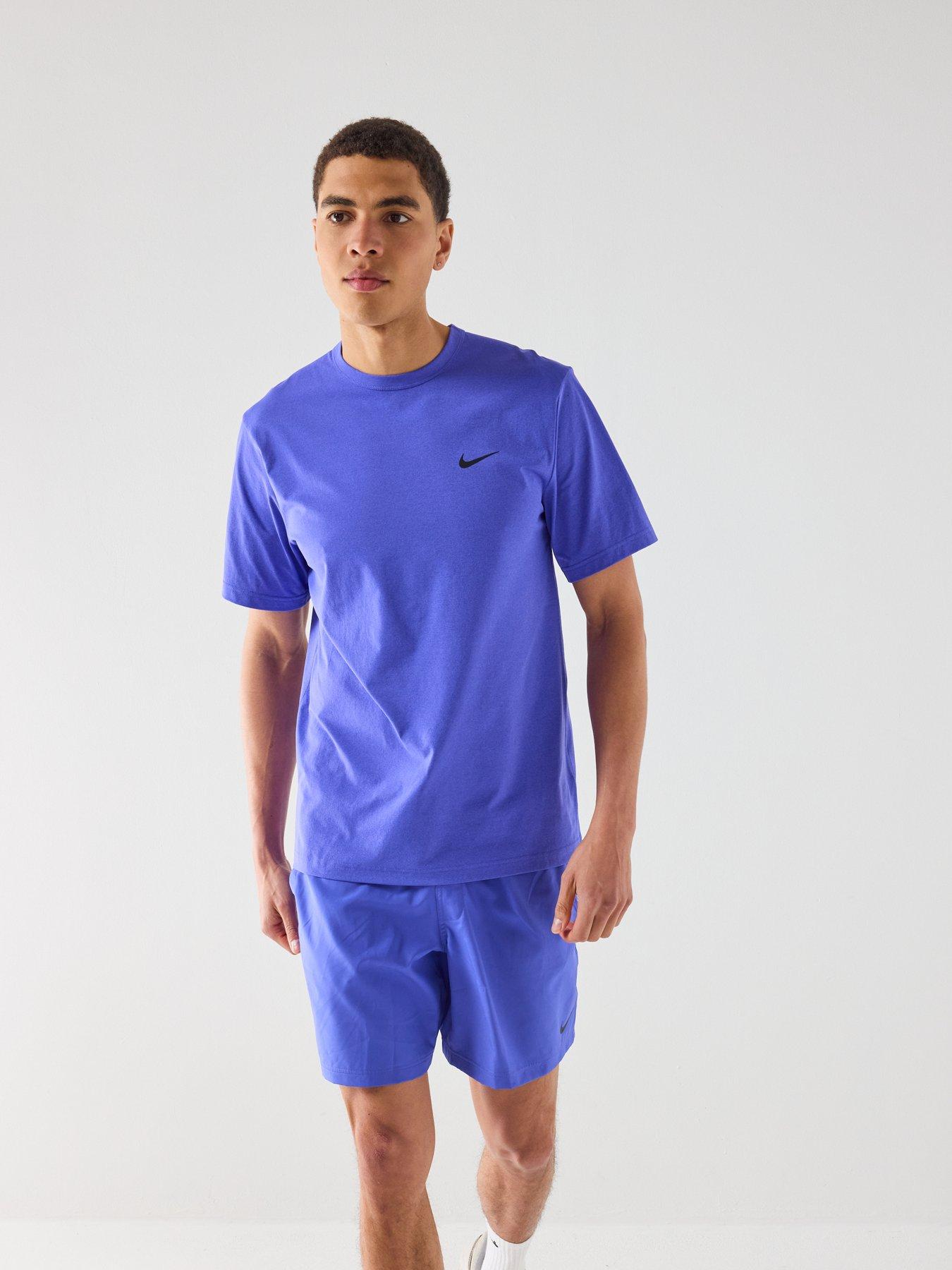 Image 5 of 5 of Nike Mens Training Dri-FIT UV Short Sleeve Versatile Top - Blue
