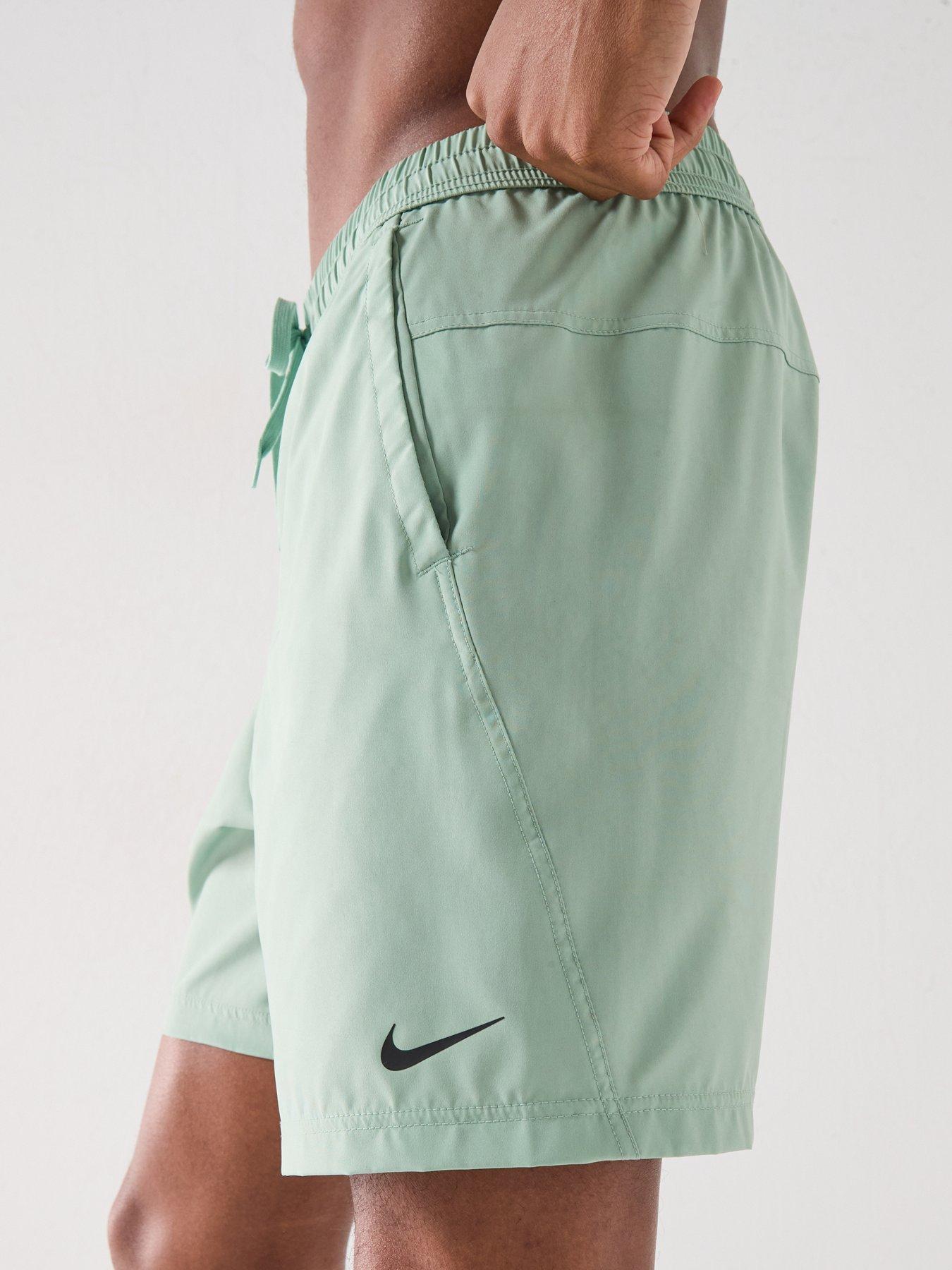 Image 4 of 5 of Nike Mens Training Dri-FIT 7 Inch Unlined Versatile Shorts - Green