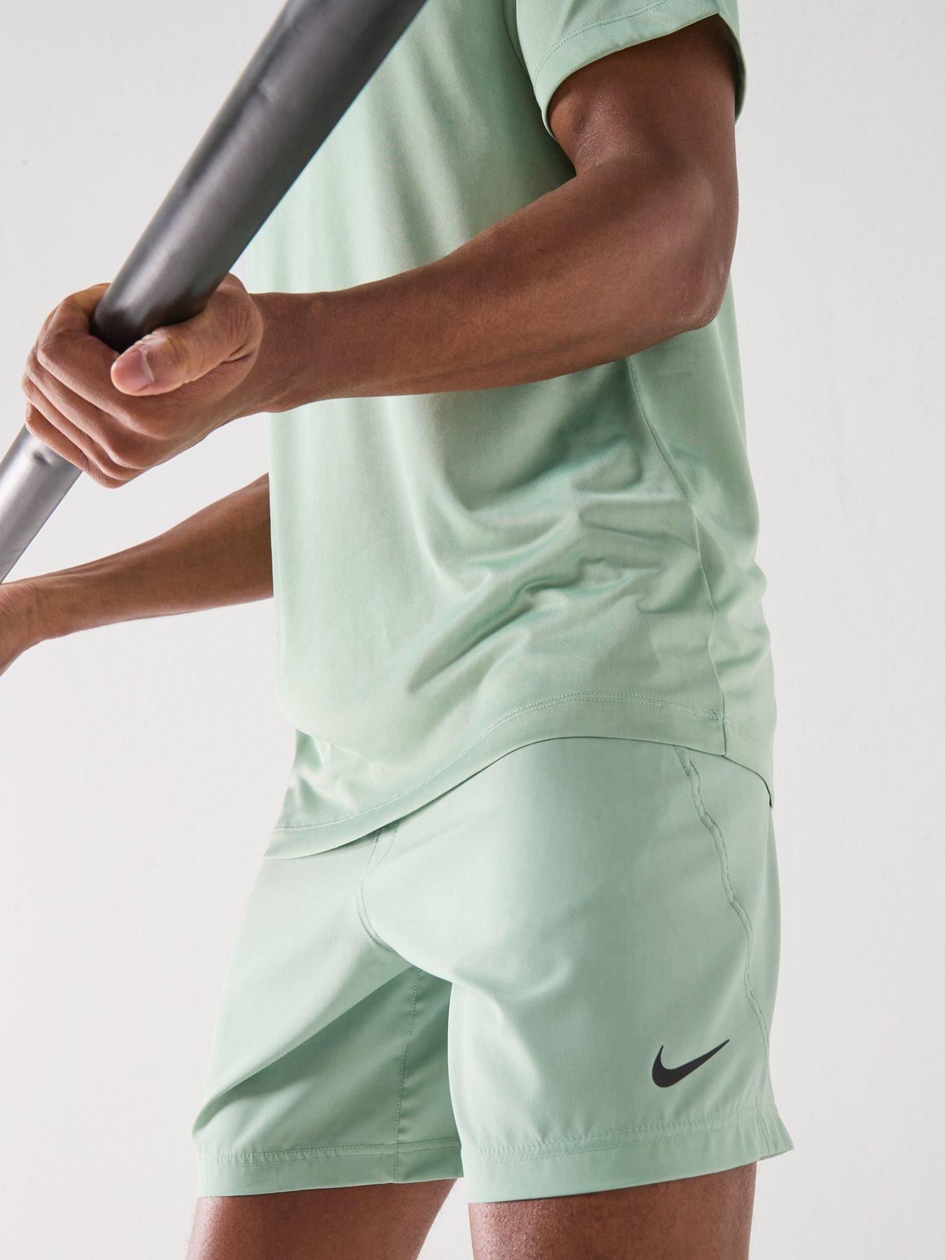 Image 5 of 5 of Nike Mens Training Dri-FIT 7 Inch Unlined Versatile Shorts - Green