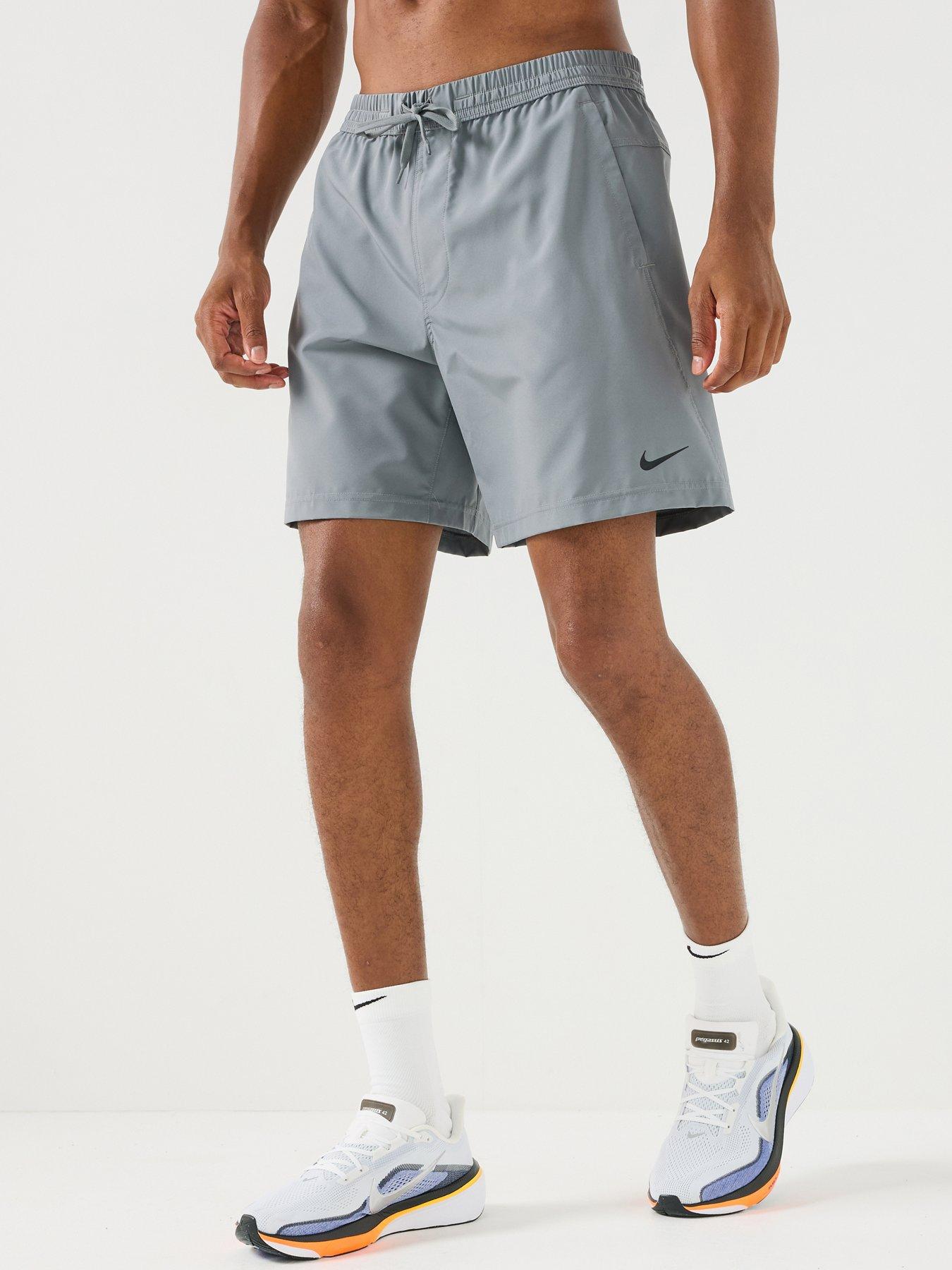 Nike Mens Training Dri-FIT 7 Inch Unlined Versatile Shorts - Grey
