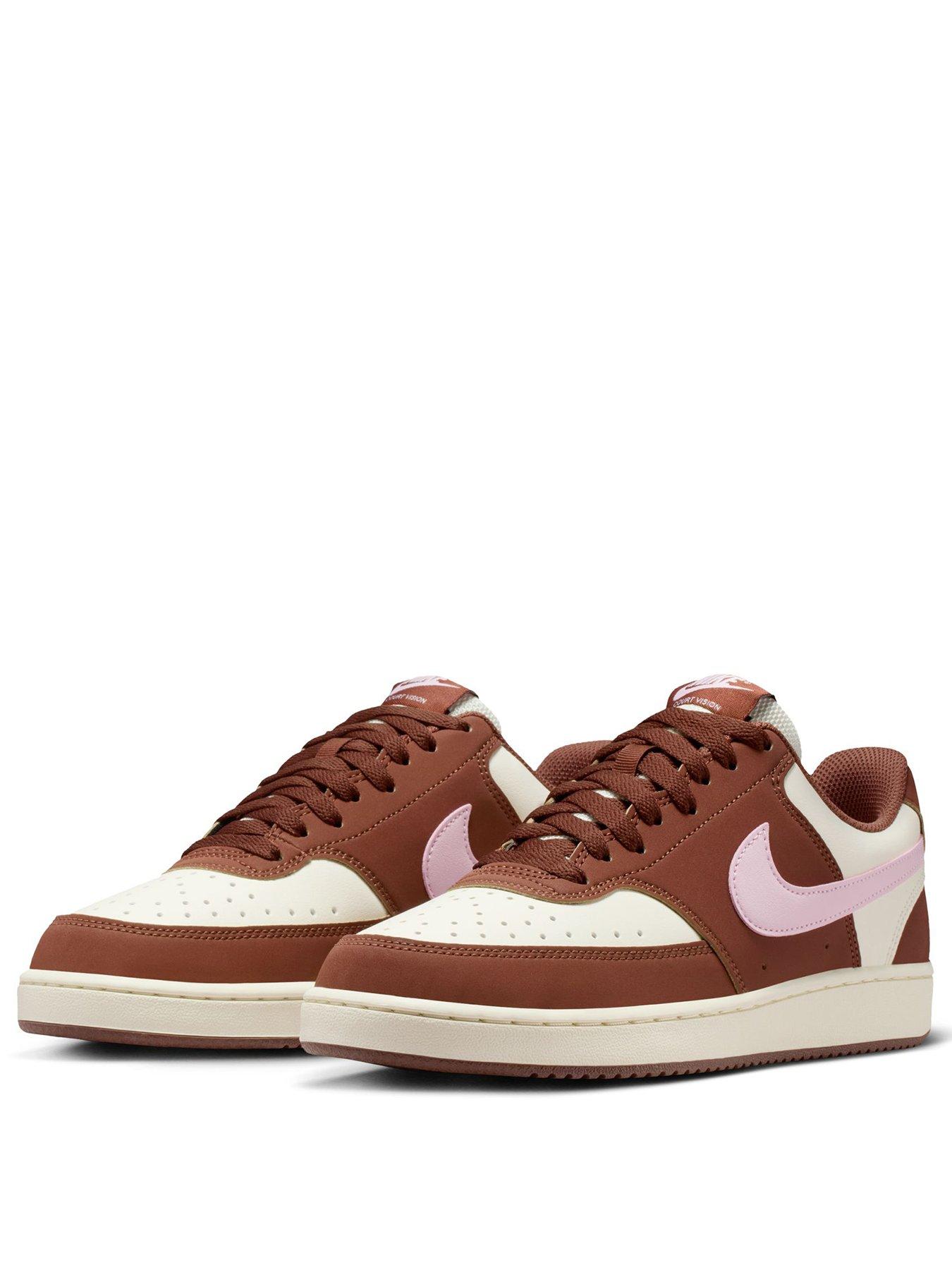 Image 2 of 7 of Nike Womens Court Vision Low Trainers - Brown