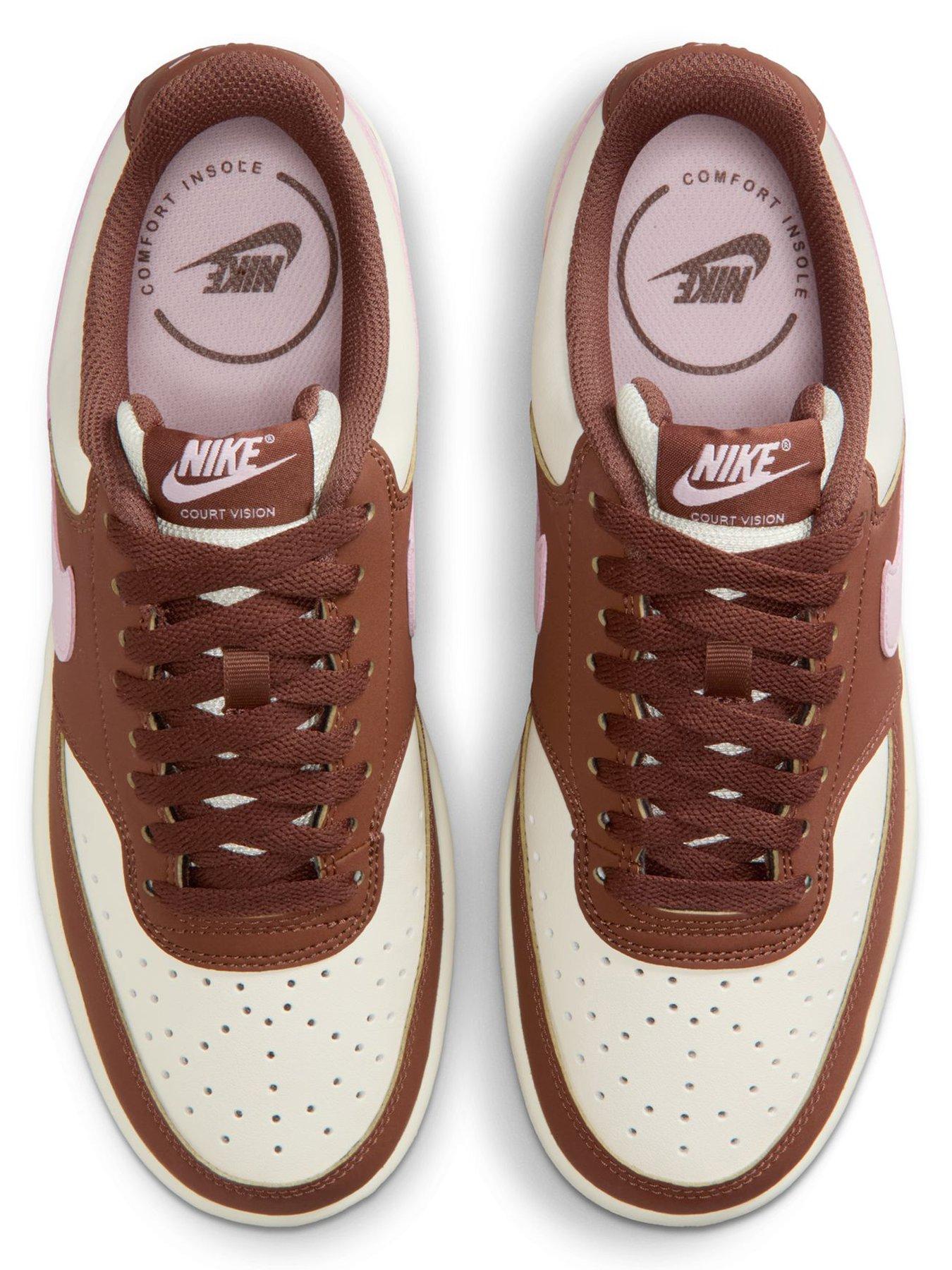 Image 4 of 7 of Nike Womens Court Vision Low Trainers - Brown
