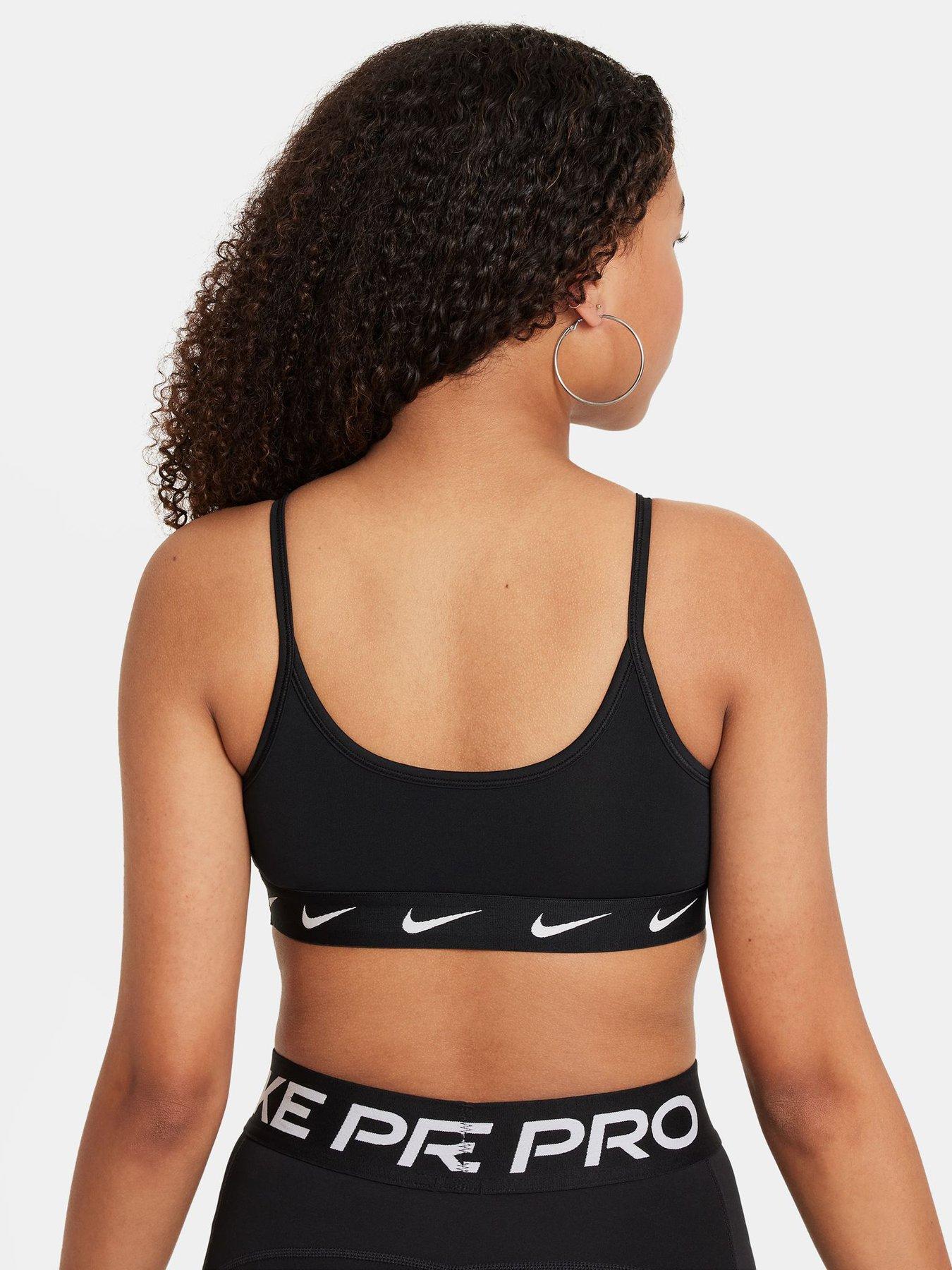 Image 2 of 5 of Nike Junior Girls Training Sports Bra - Black