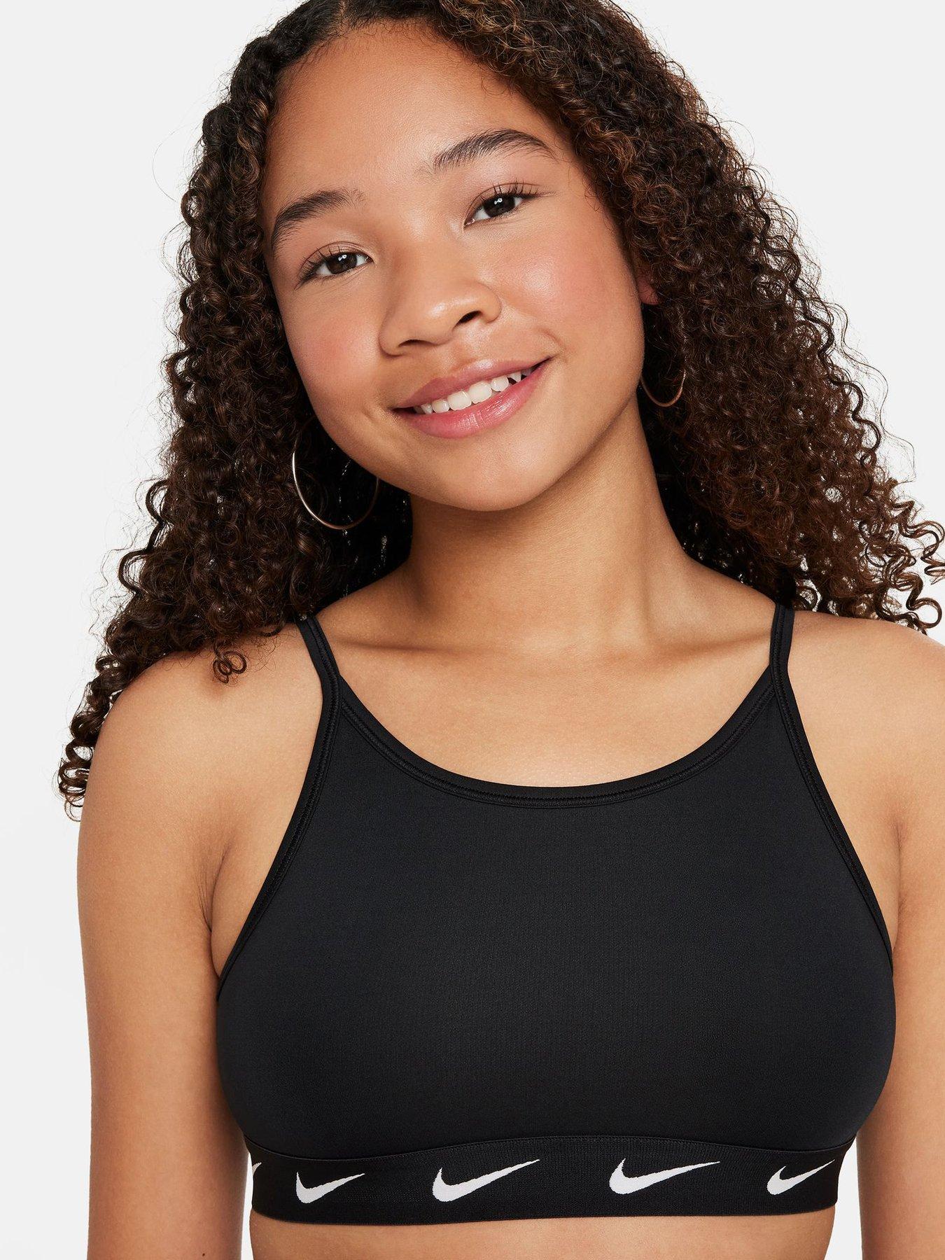 Image 4 of 5 of Nike Junior Girls Training Sports Bra - Black
