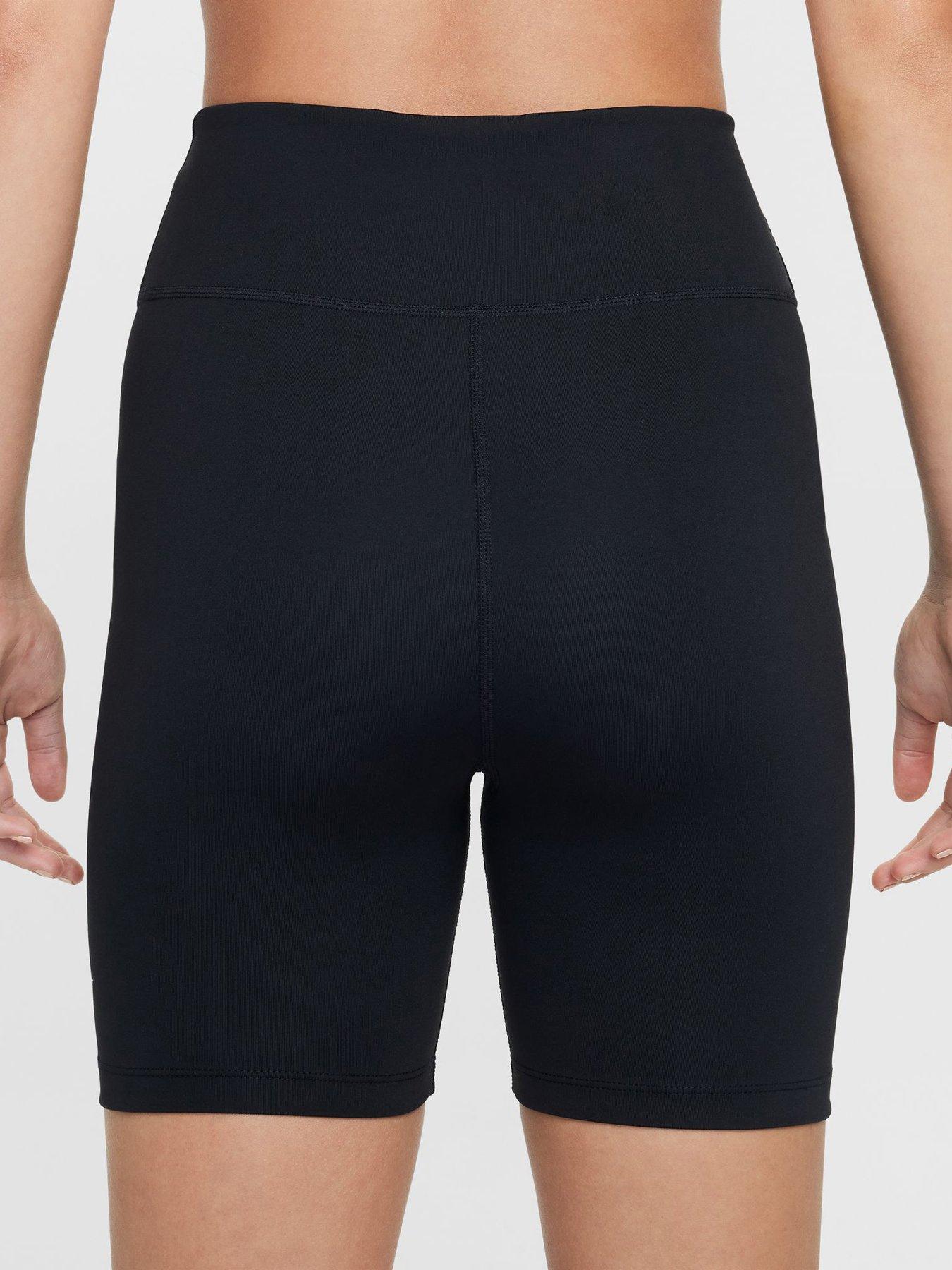 Image 2 of 5 of Nike Junior Girls Training Dri-FIT 5 Inch Biker Shorts - Black