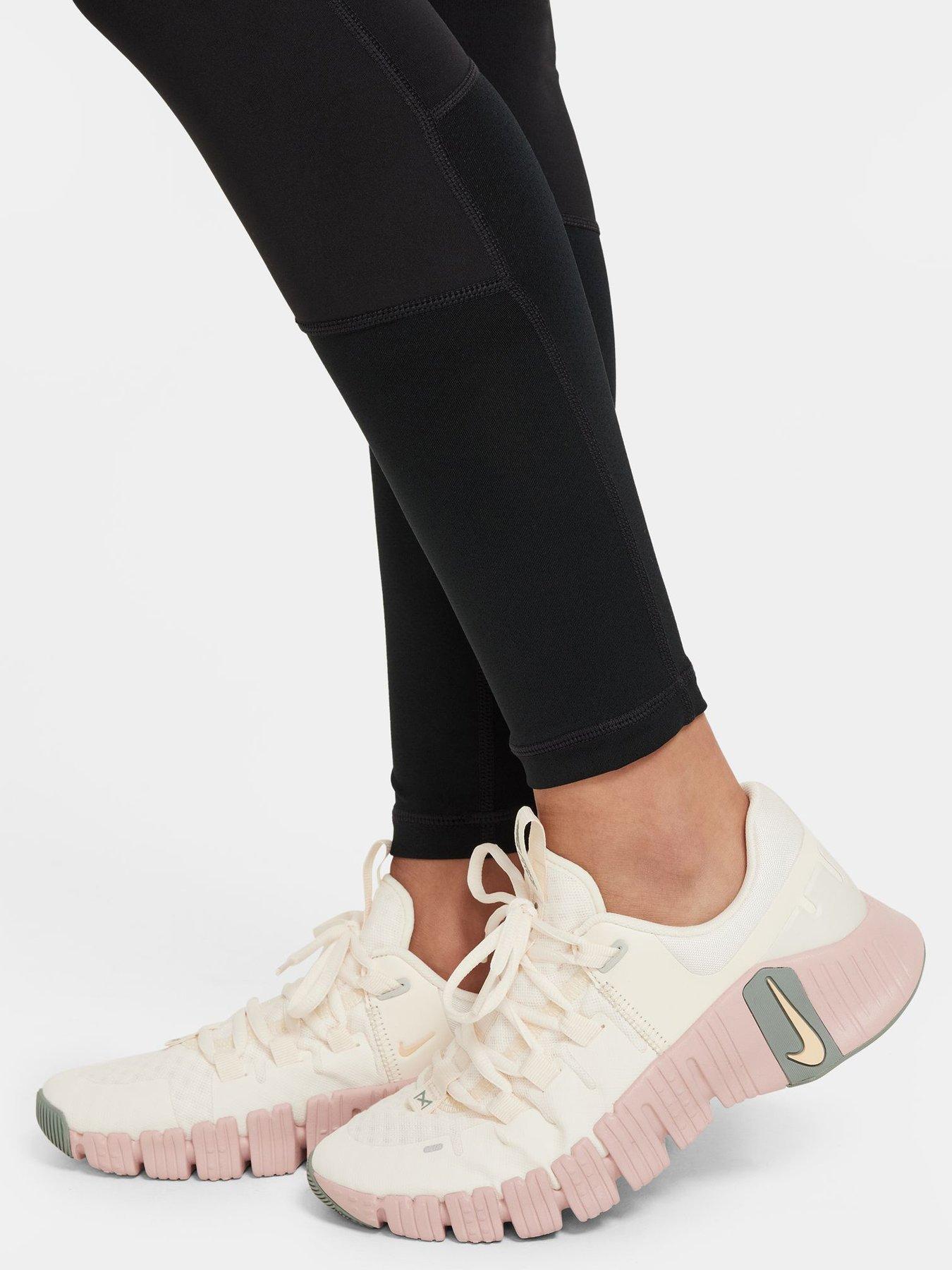 Image 5 of 5 of Nike Girls Training Leggings - Black