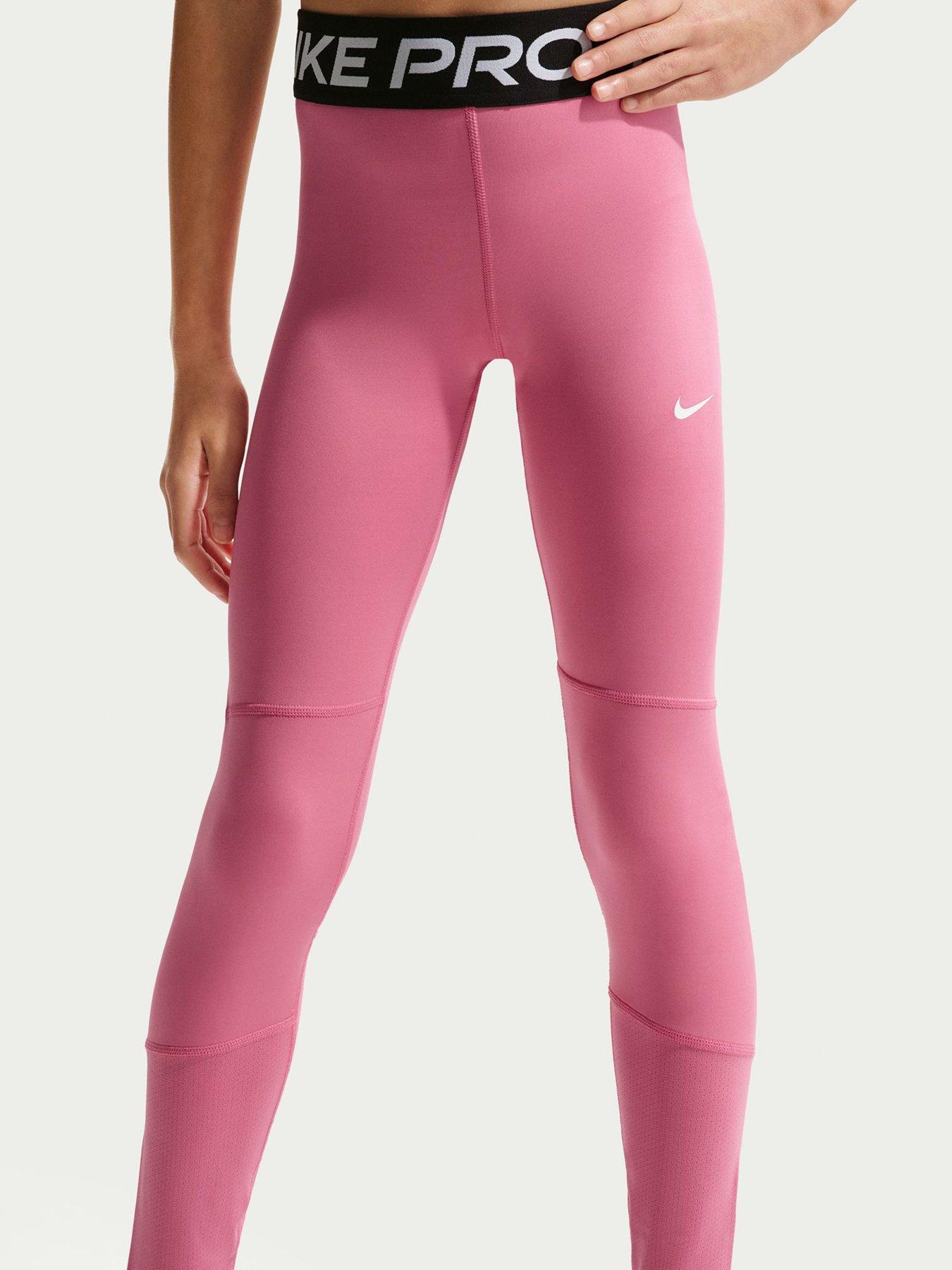 Image 4 of 5 of Nike Junior Girls Training Leggings - Pink