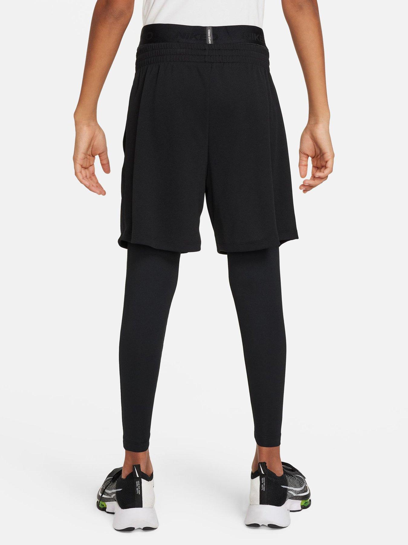 Image 2 of 7 of Nike Junior Boys Training Tights - Black