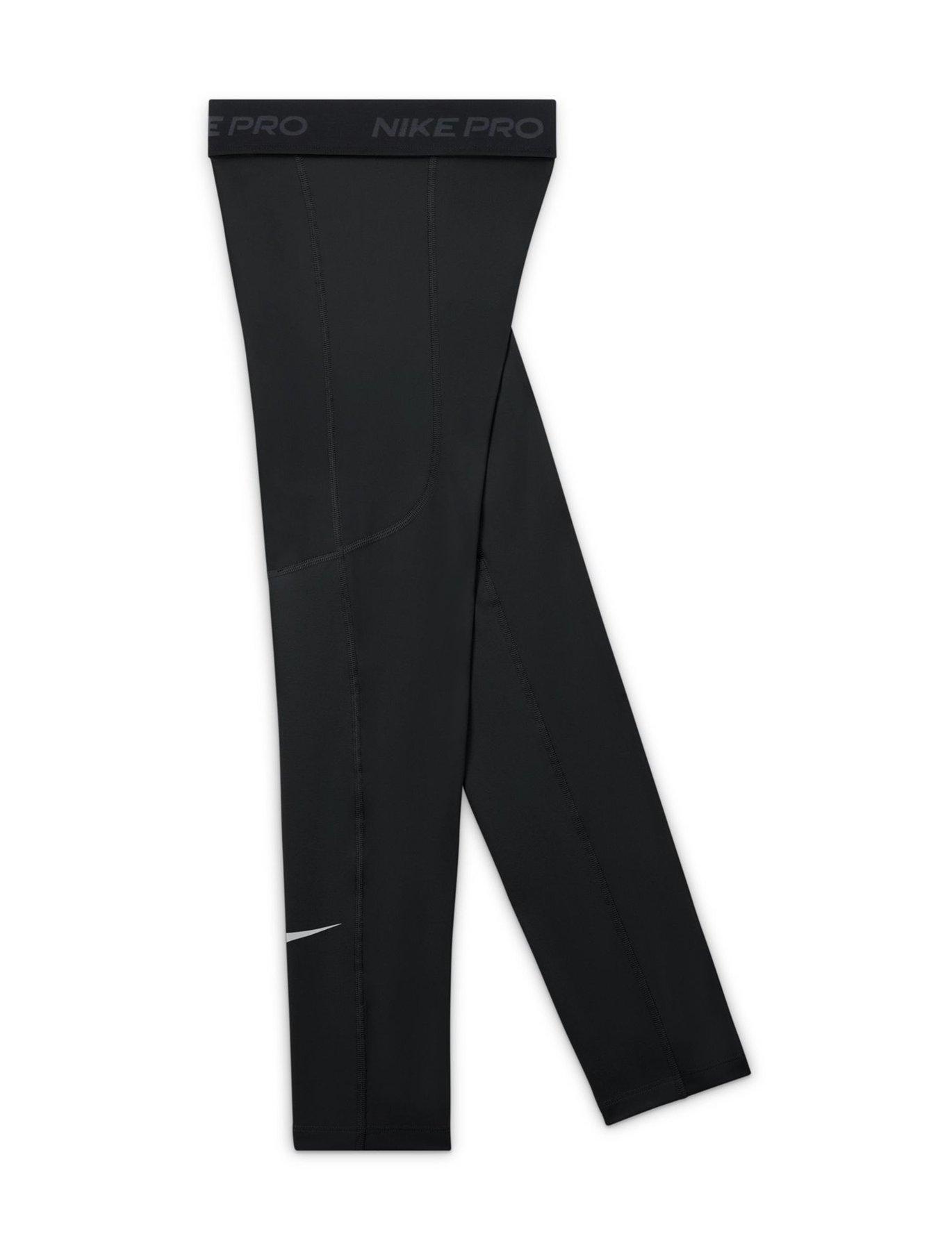 Image 5 of 7 of Nike Junior Boys Training Tights - Black
