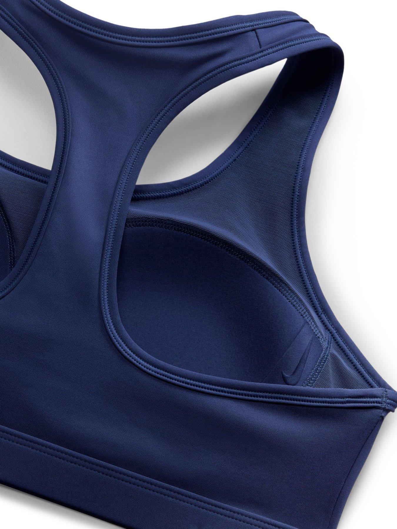 Image 7 of 7 of Nike Womens Training Swoosh Medium Support Sports Bra - Navy
