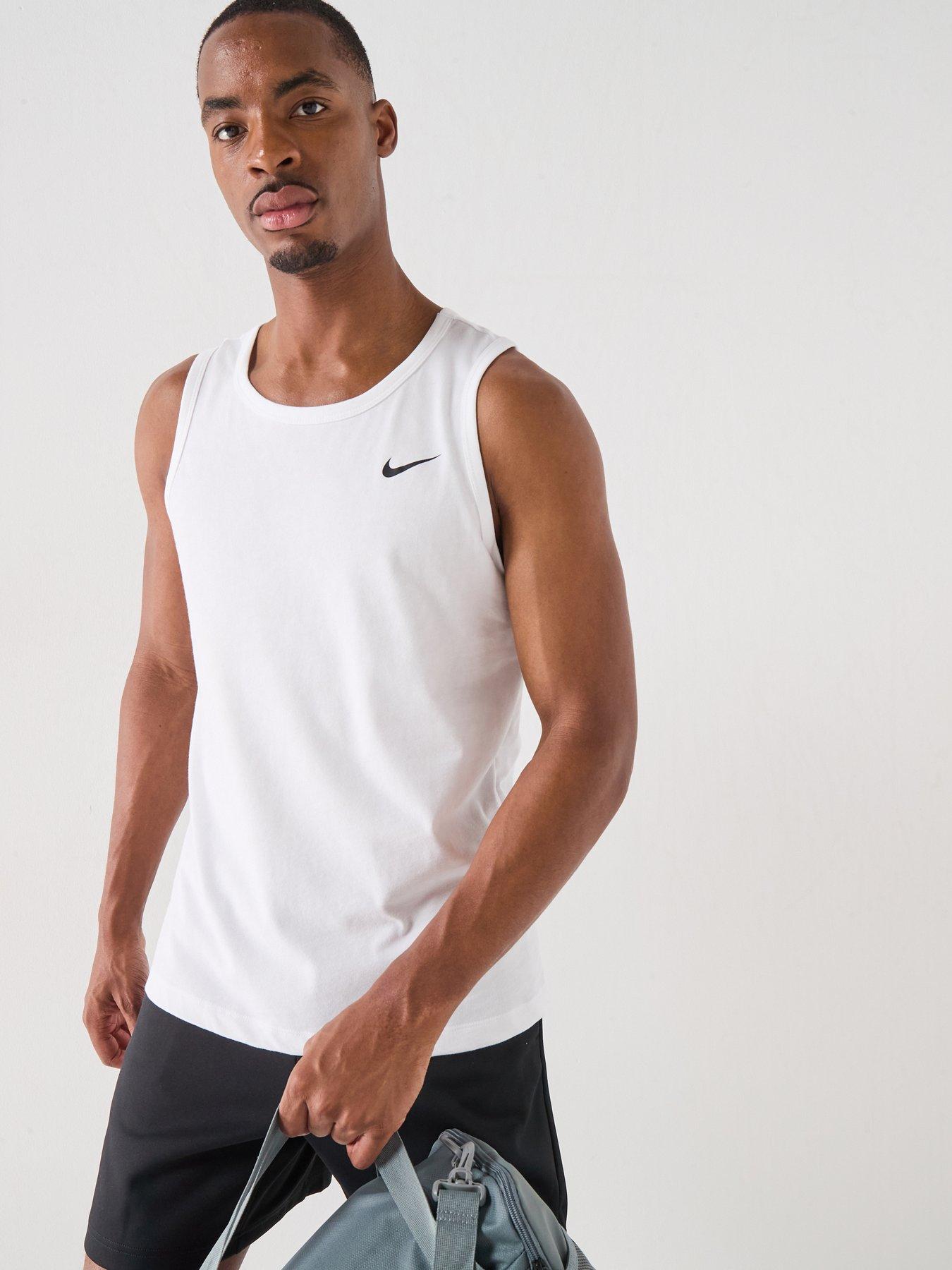Nike Mens Training Tank - White