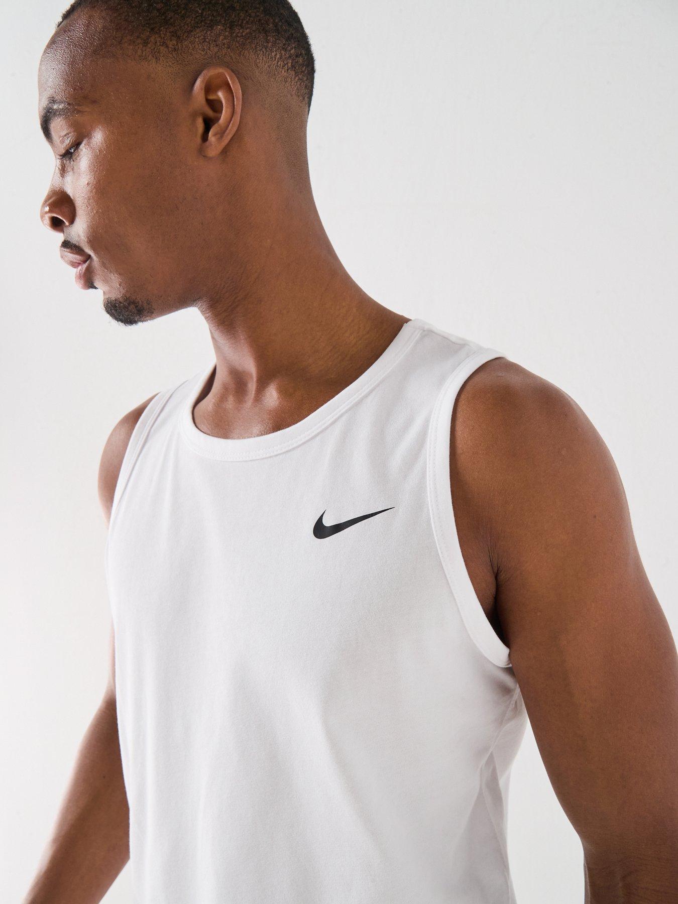 Image 4 of 4 of Nike Mens Training Tank - White