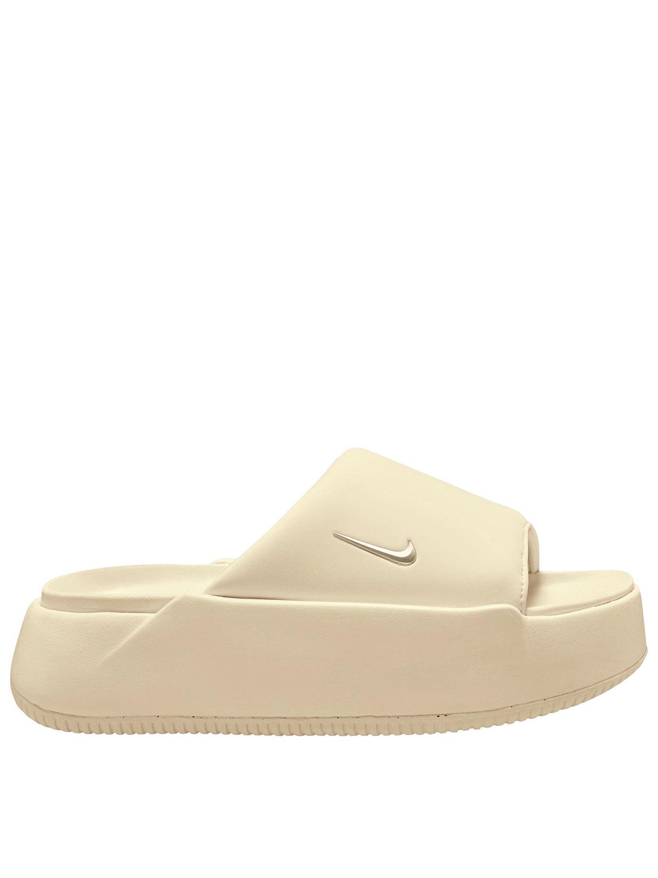 Nike Women's Calm Elevation Slides - Cream